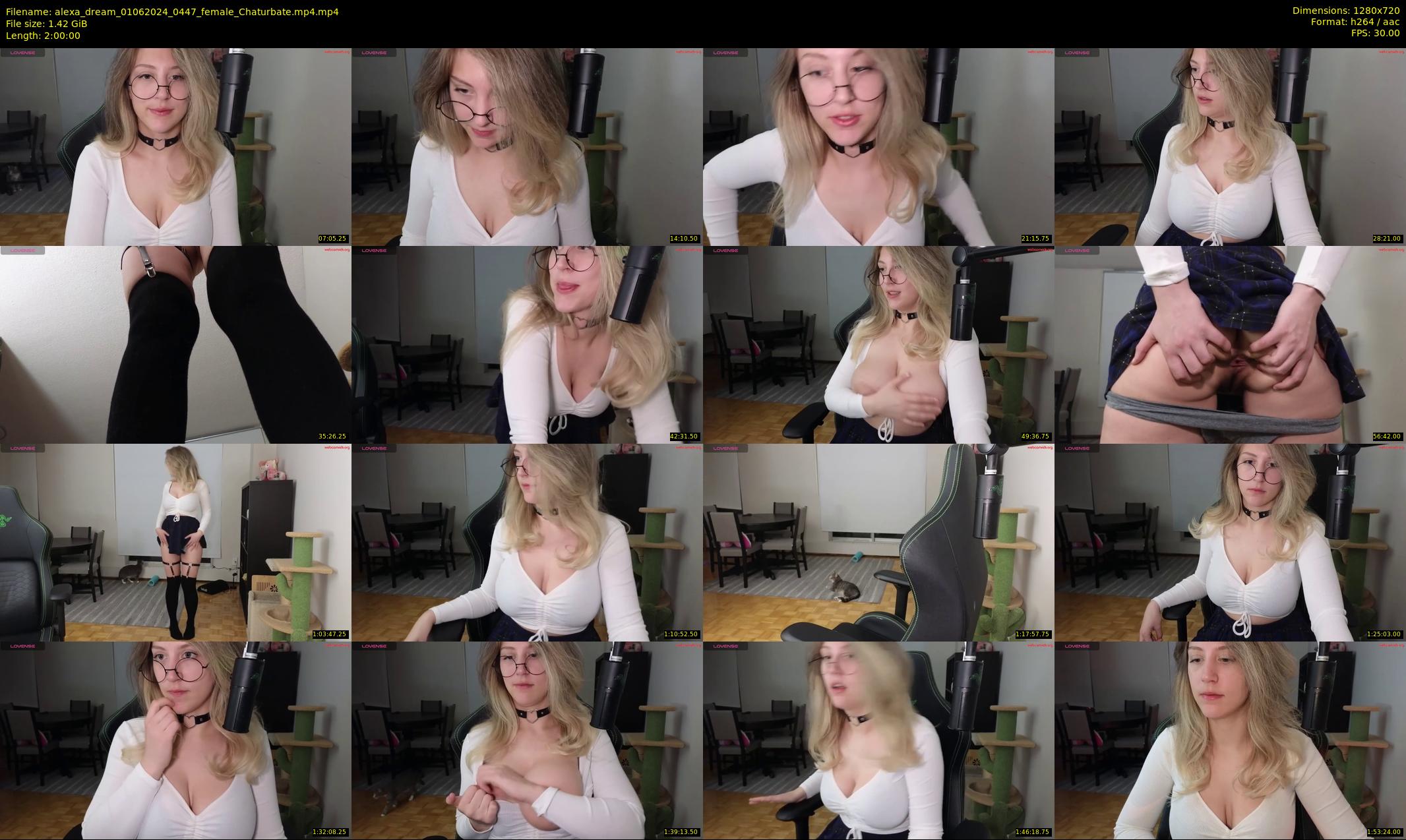 alexa_dream — 120 minute Chaturbate female cam show recording, 720p, Jun 1, 2024