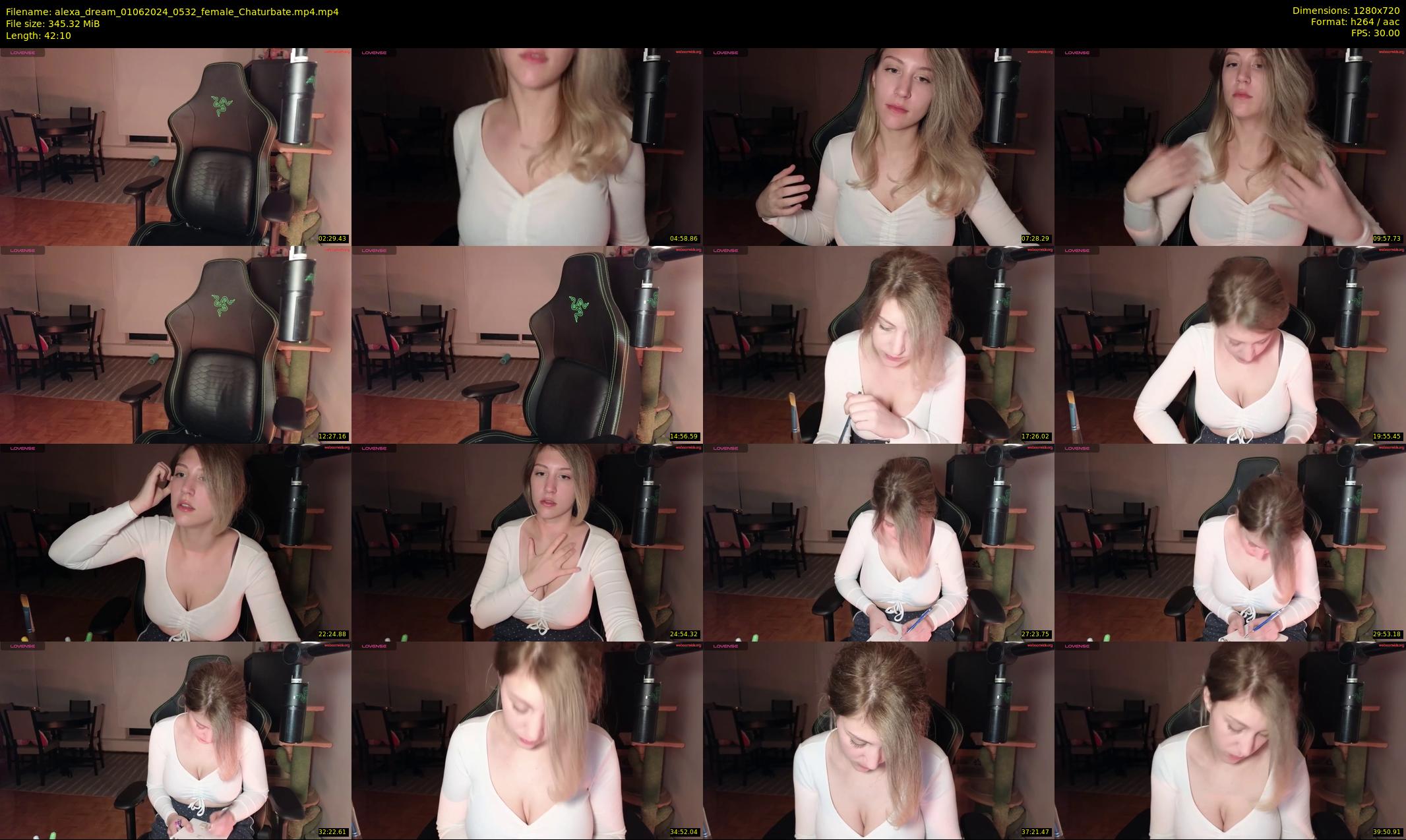 alexa_dream — 43 minute Chaturbate female cam show recording, 720p, Jun 1, 2024