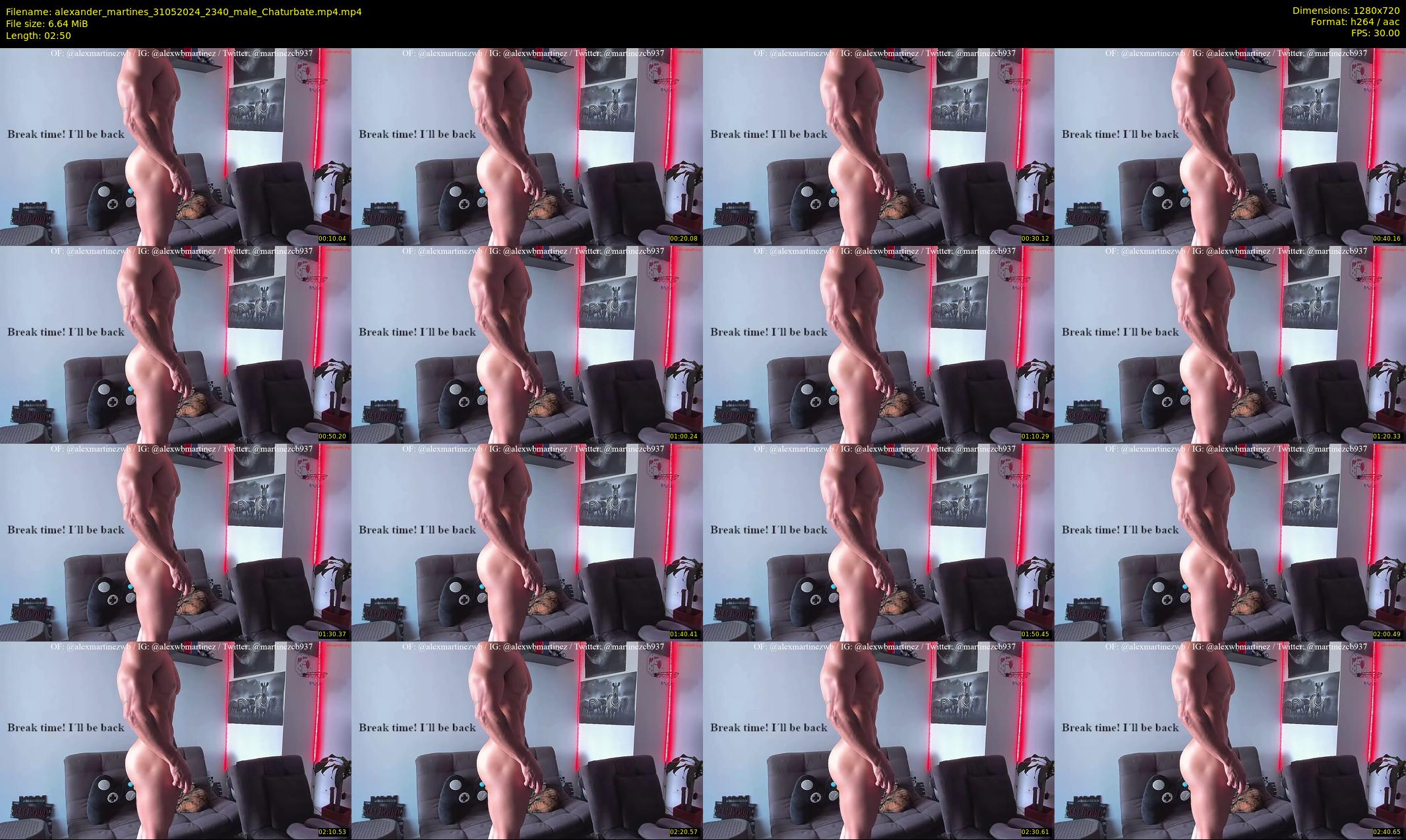 alexander_martines — 3 minute Chaturbate male cam show recording, 720p, May 31, 2024
