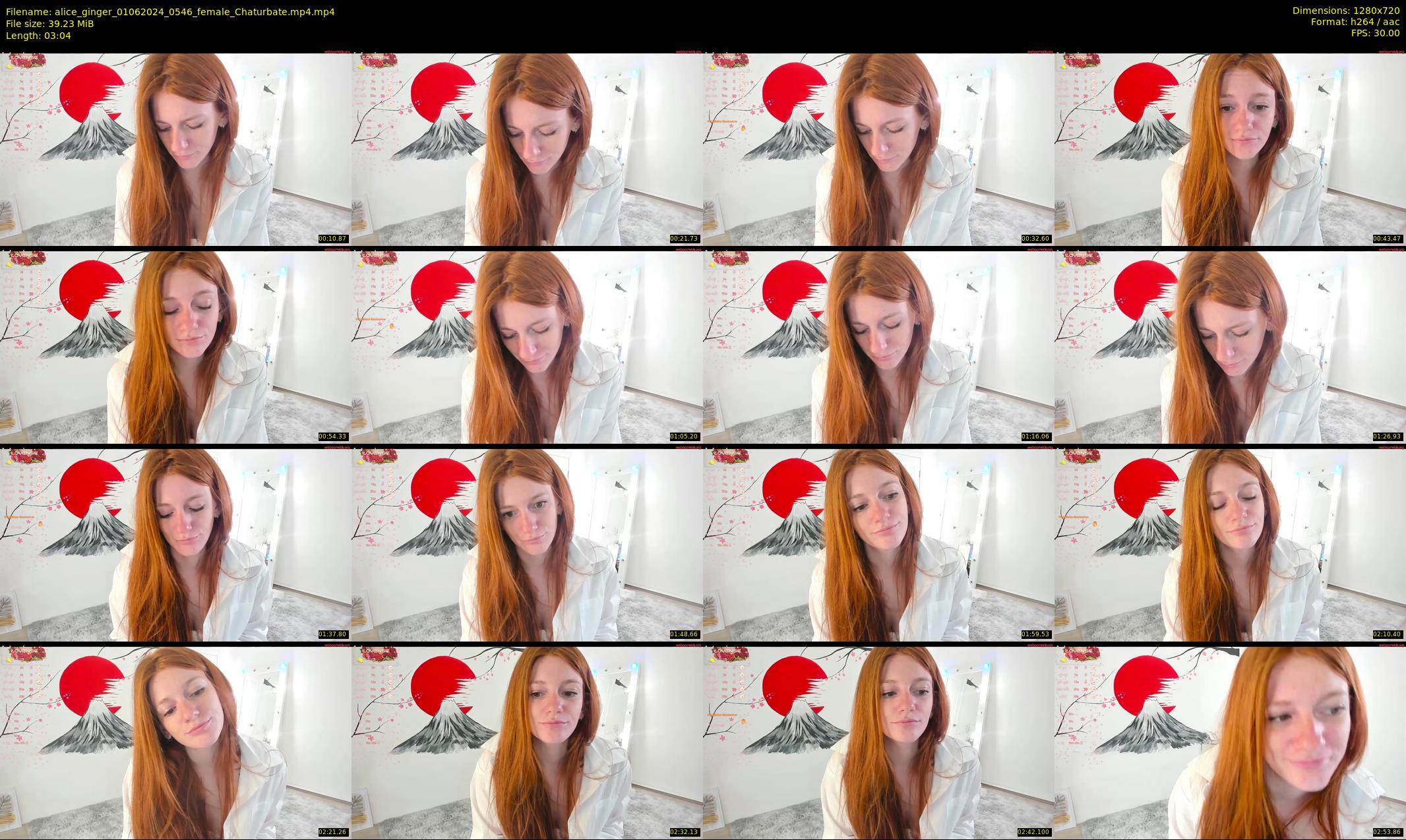 alice_ginger — 4 minute Chaturbate female cam show recording, 720p, Jun 1, 2024