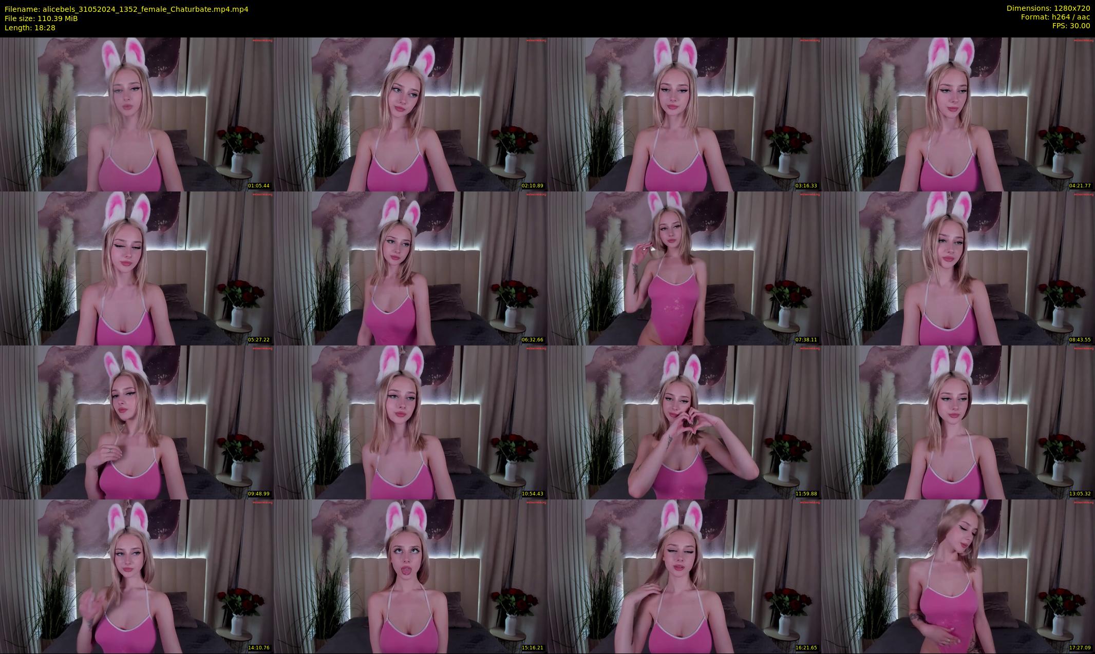 alicebels — 19 minute Chaturbate female cam show recording, 720p, May 31, 2024
