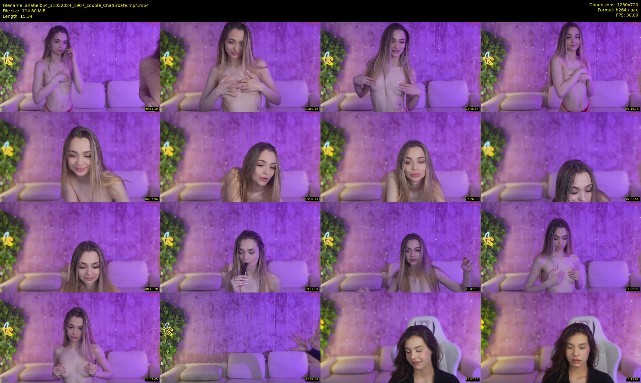 anabel054 — 16 minute Chaturbate female cam show recording, 720p, May 31, 2024