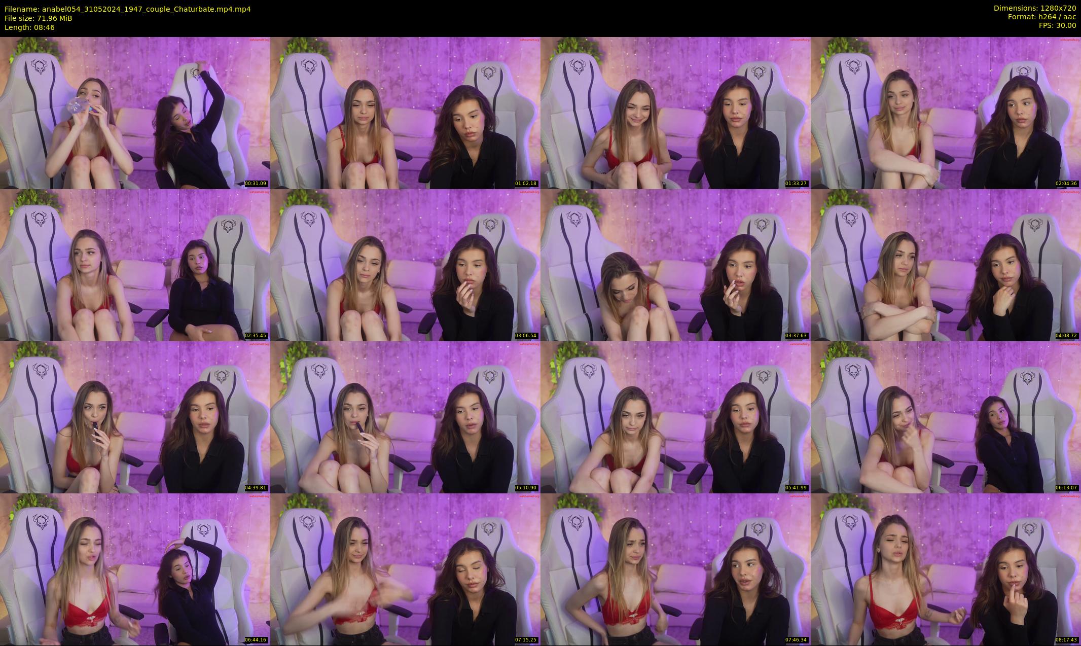 anabel054 — 9 minute Chaturbate female cam show recording, 720p, May 31, 2024