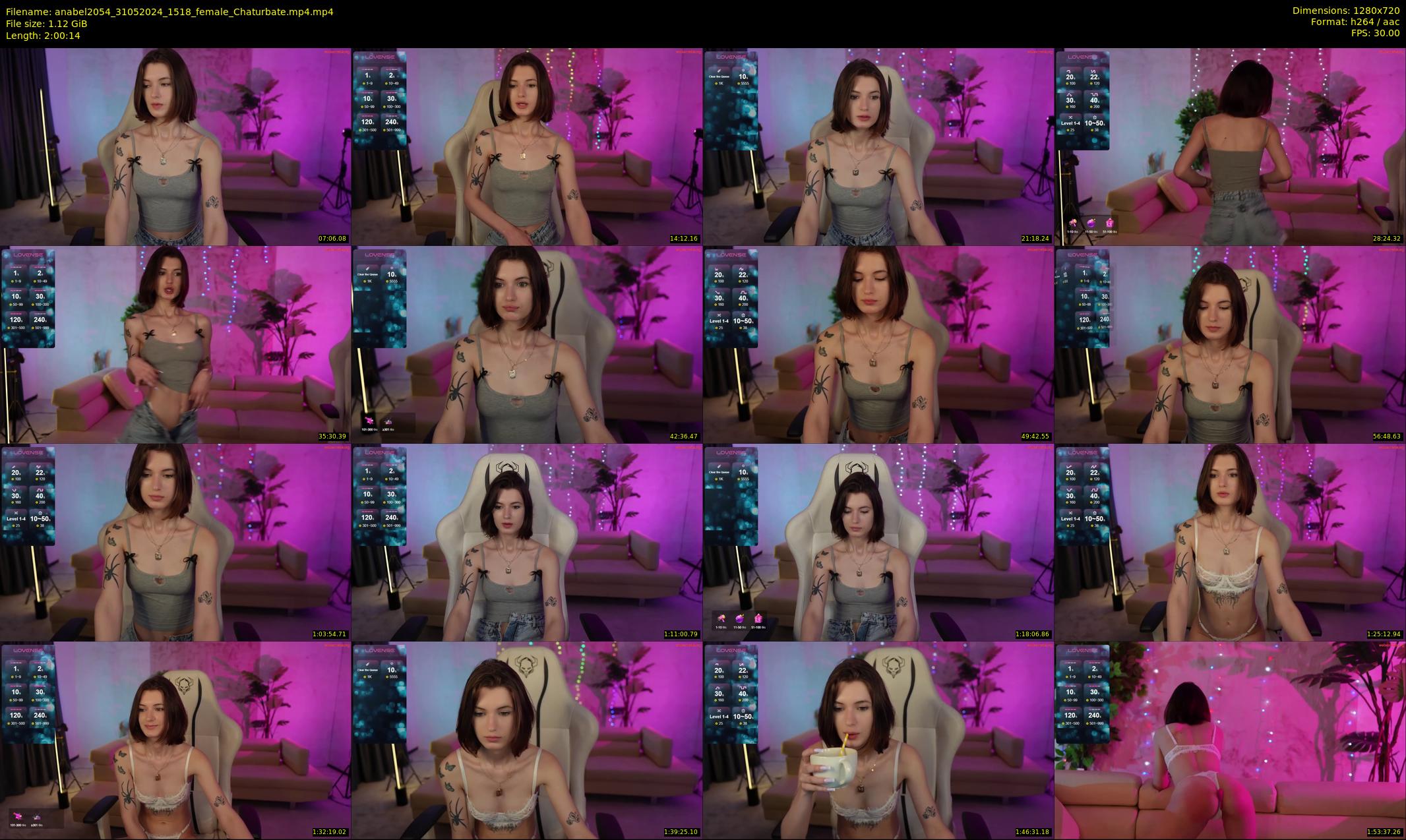 anabel2054 — 121 minute Chaturbate female cam show recording, 720p, May 31, 2024