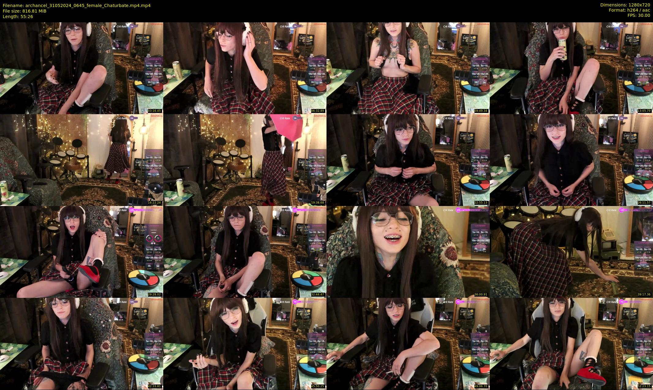 archancel — 56 minute Chaturbate female cam show recording, 720p, May 31, 2024