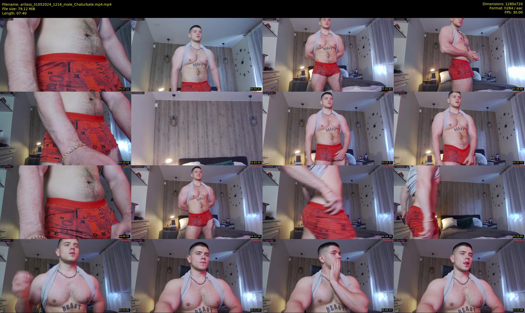 arilass — 8 minute Chaturbate male cam show recording, 720p, May 31, 2024