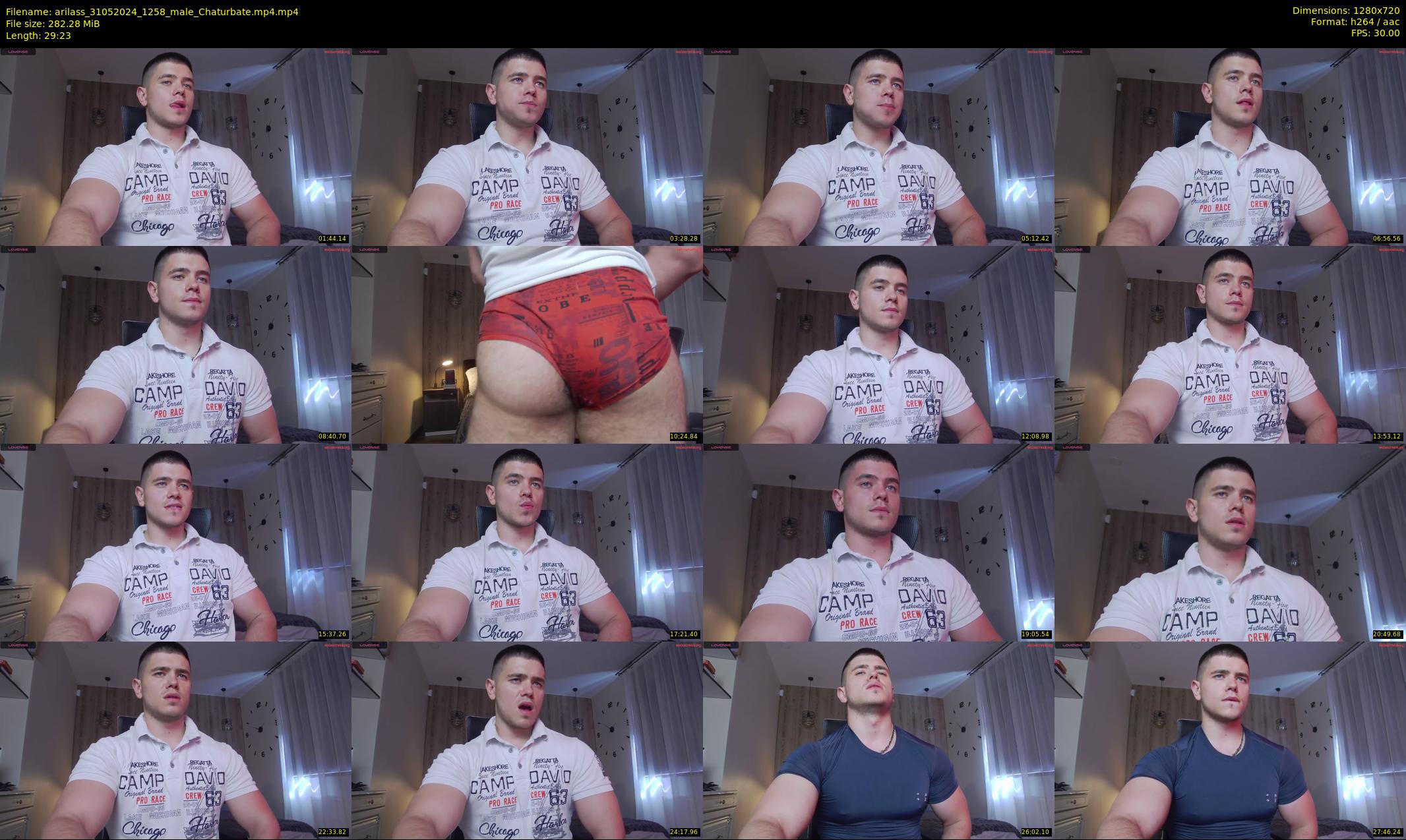 arilass — 30 minute Chaturbate male cam show recording, 720p, May 31, 2024