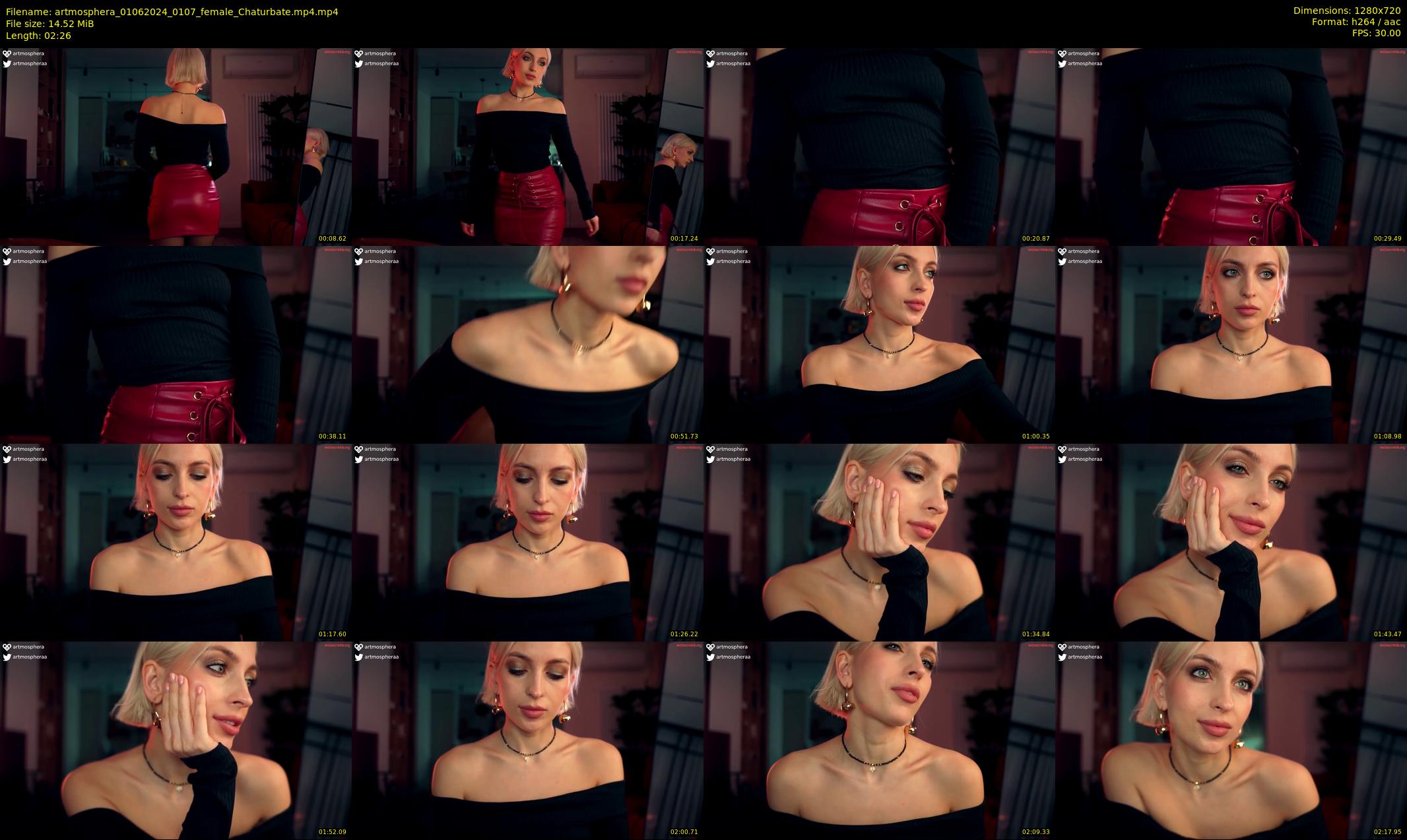 artmosphera — 3 minute Chaturbate female cam show recording, 720p, Jun 1, 2024