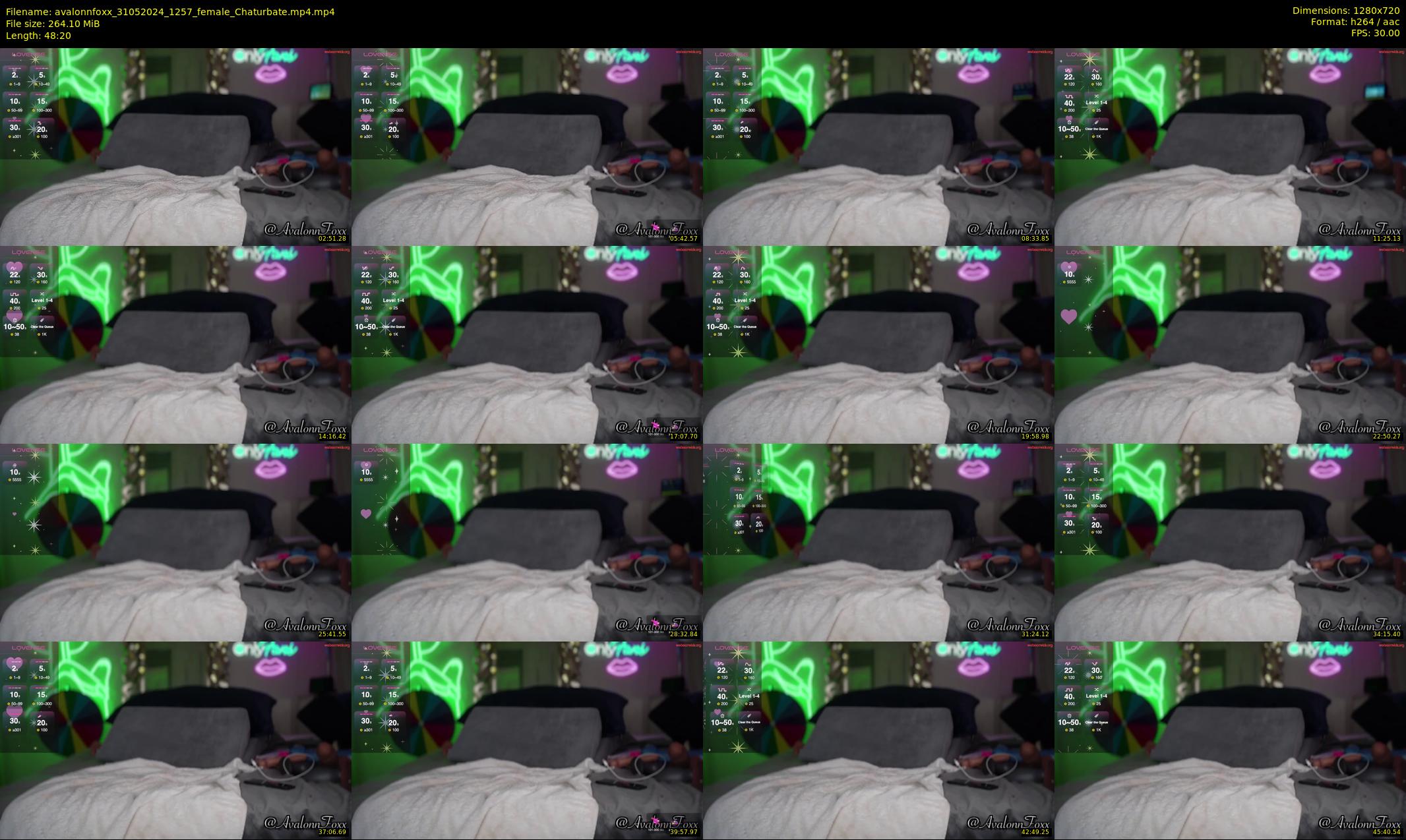 avalonnfoxx — 49 minute Chaturbate female cam show recording, 720p, May 31, 2024