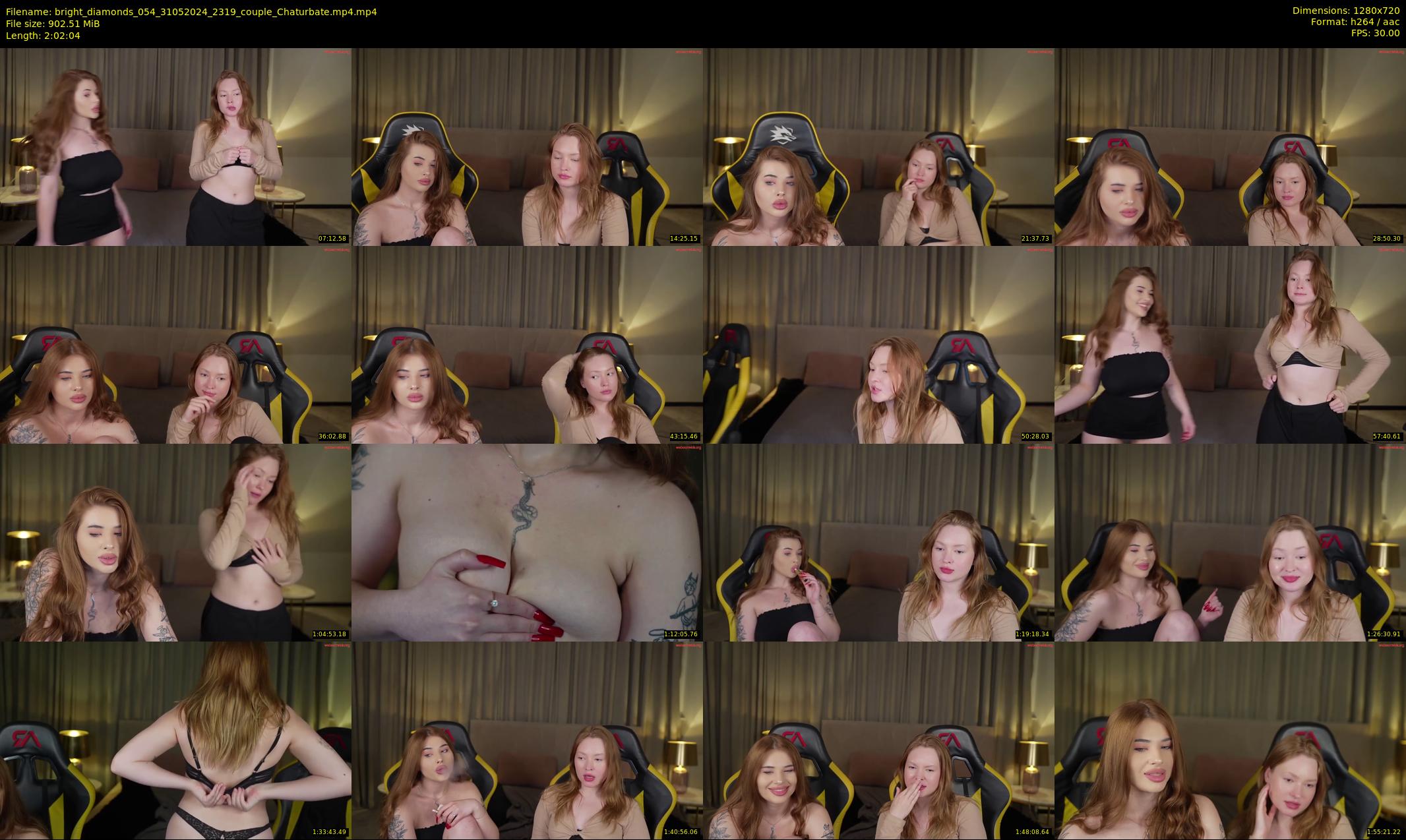 bright_diamonds_054 — 123 minute Chaturbate couple cam show recording, 720p, May 31, 2024
