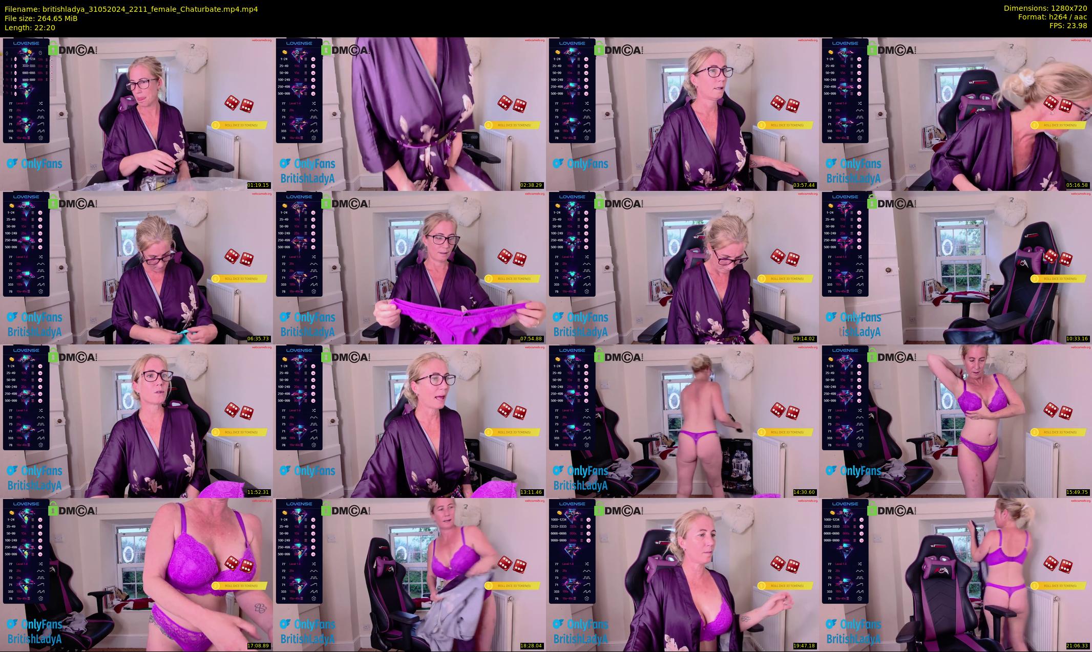 britishladya — 23 minute Chaturbate female cam show recording, 720p, May 31, 2024