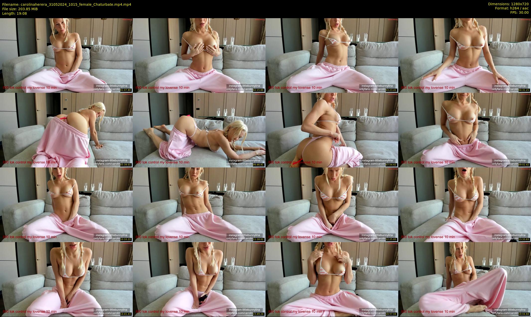 carolinaherera — 20 minute Chaturbate female cam show recording, 720p, May 31, 2024