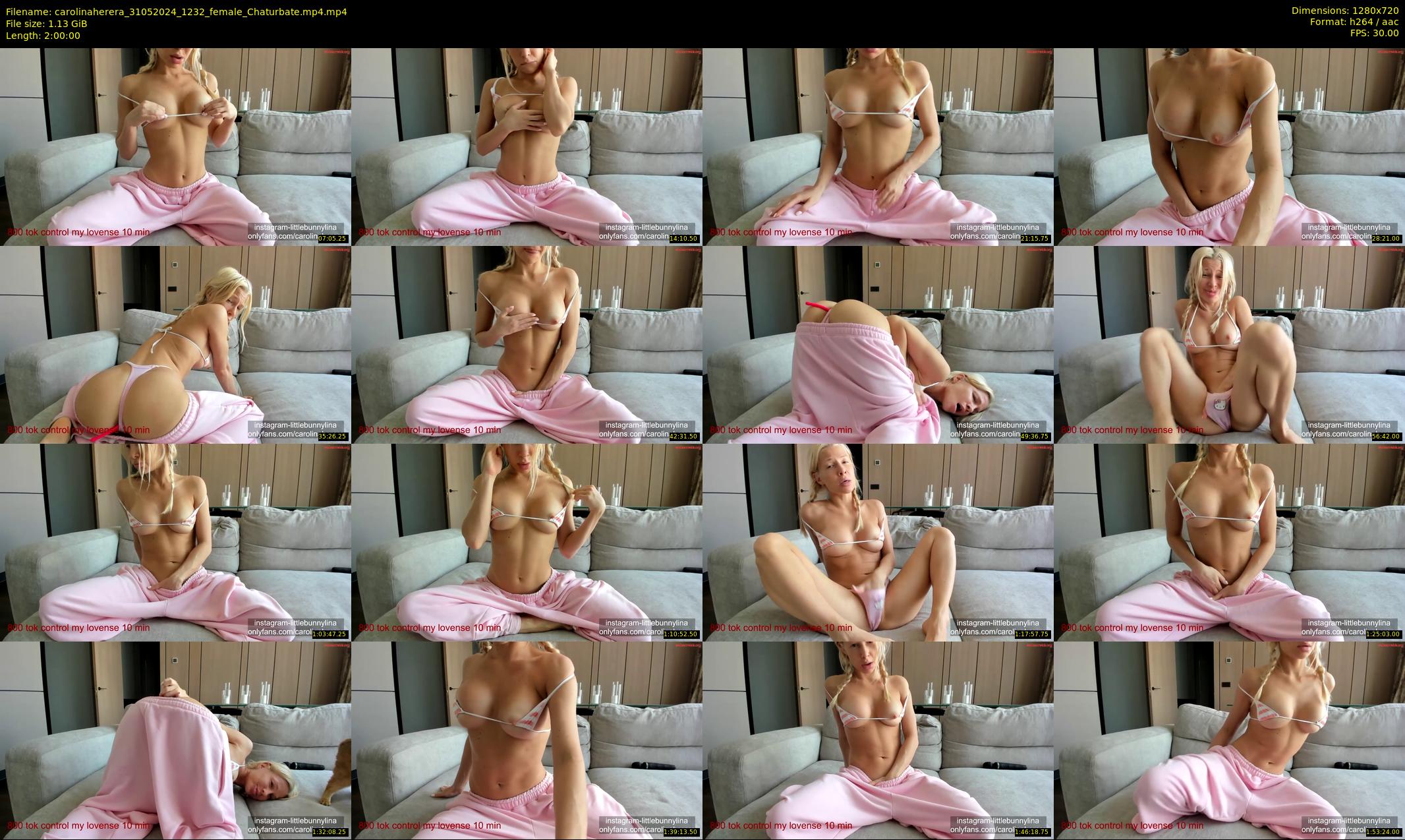 carolinaherera — 120 minute Chaturbate female cam show recording, 720p, May 31, 2024