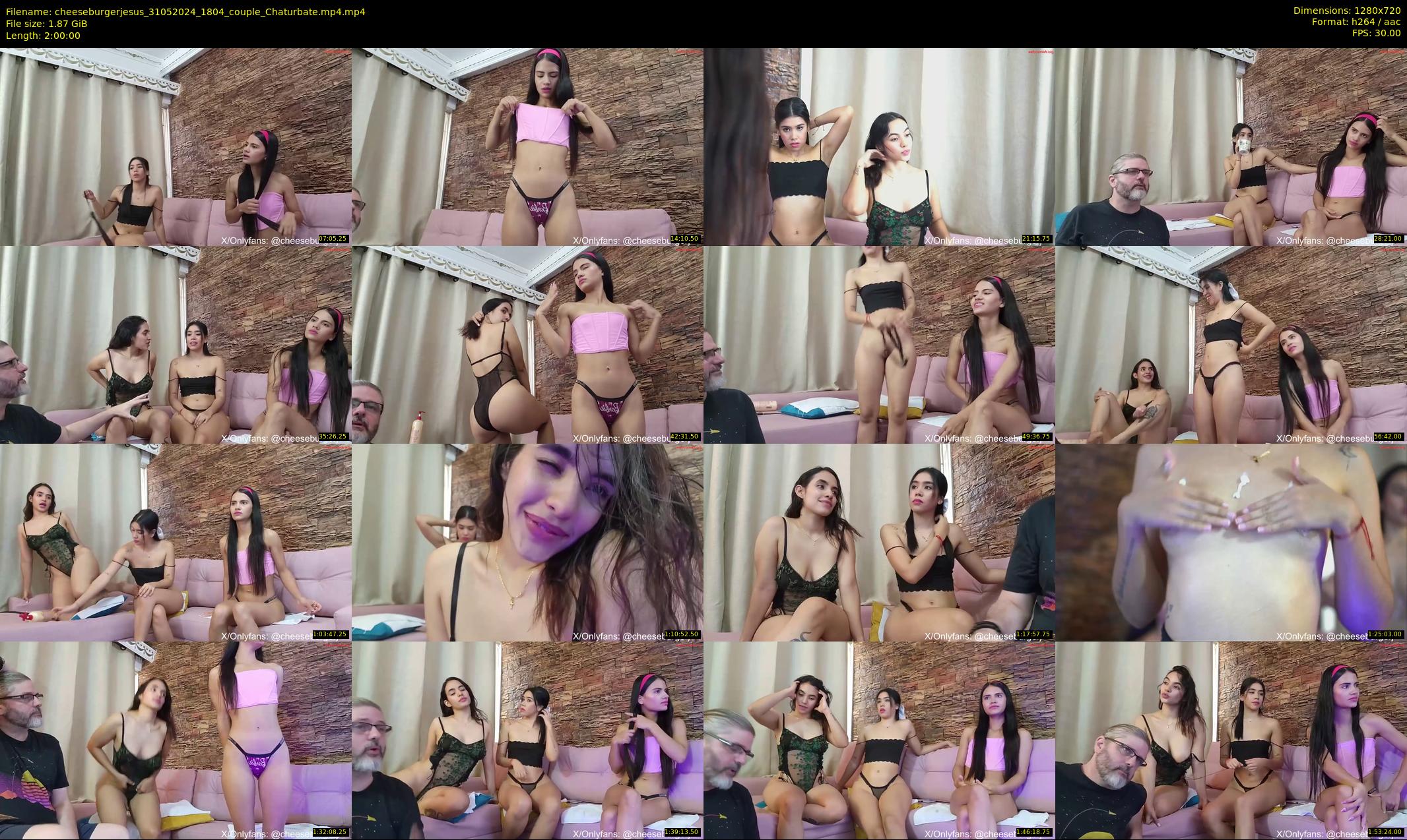 cheeseburgerjesus — 120 minute Chaturbate couple cam show recording, 720p, May 31, 2024
