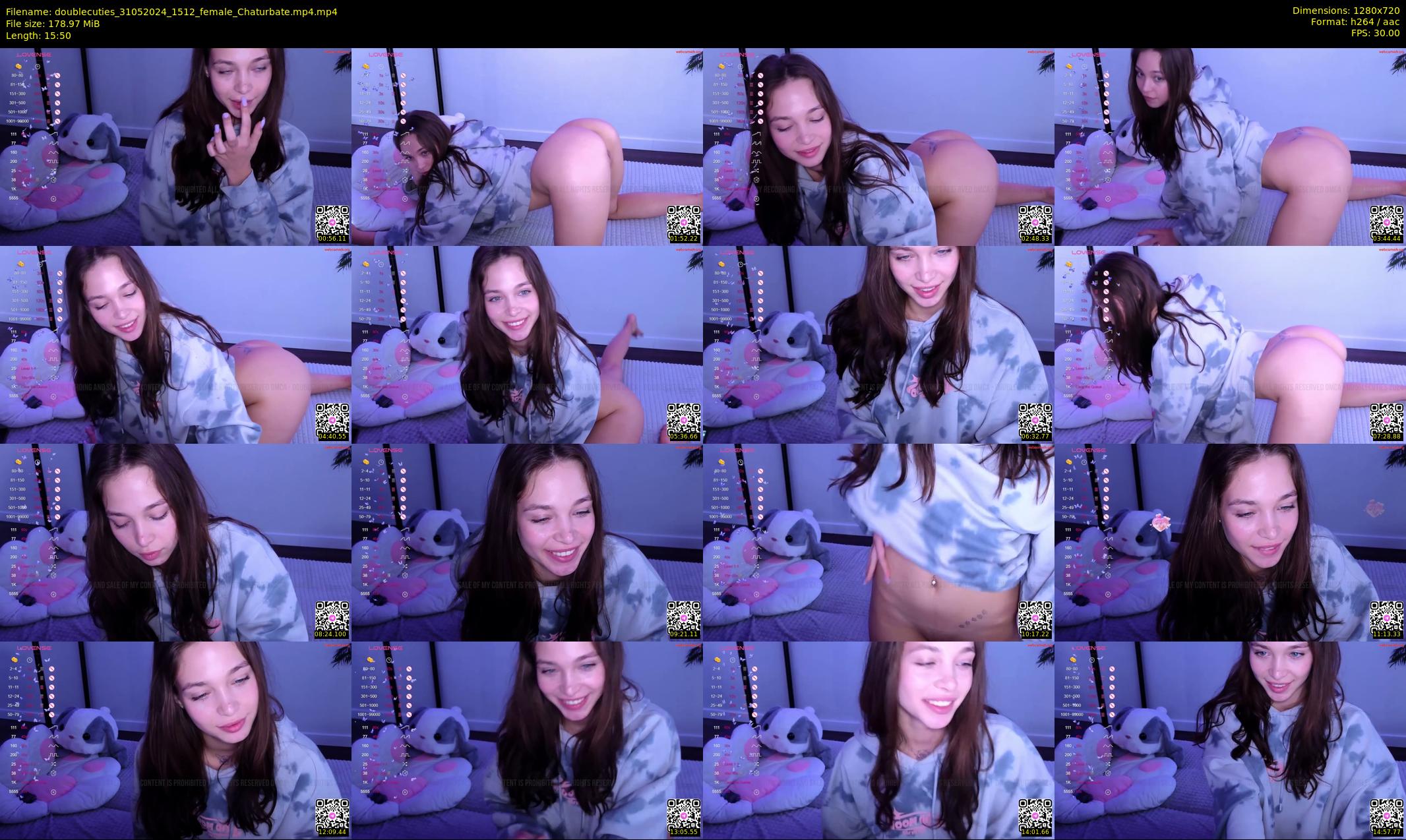 doublecuties — 16 minute Chaturbate couple cam show recording, 720p, May 31, 2024