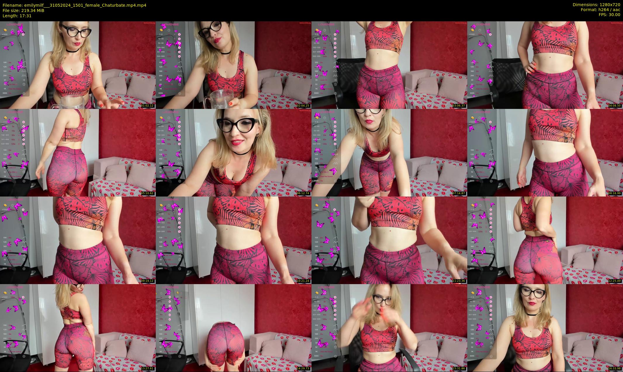 emilymilf__ — 18 minute Chaturbate female cam show recording, 720p, May 31, 2024