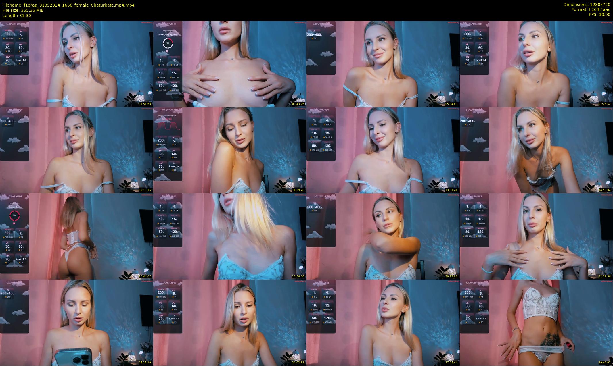 f1oraa — 32 minute Chaturbate female cam show recording, 720p, May 31, 2024