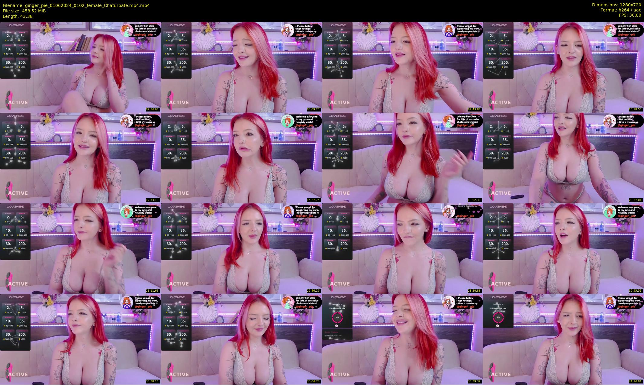 ginger_pie — 44 minute Chaturbate female cam show recording, 720p, Jun 1, 2024