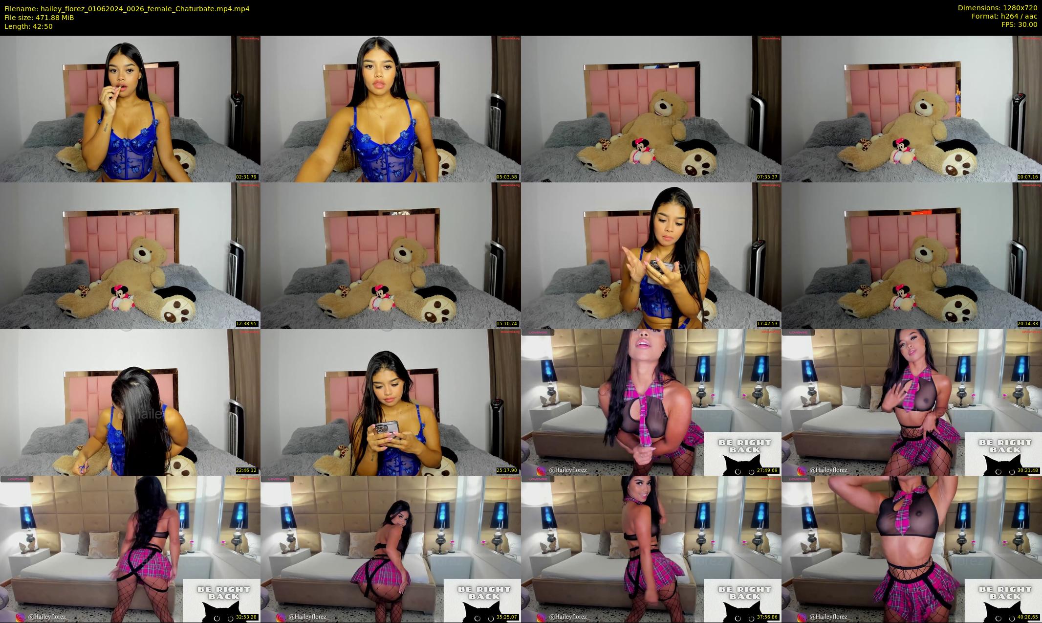 hailey_florez — 43 minute Chaturbate female cam show recording, 720p, Jun 1, 2024