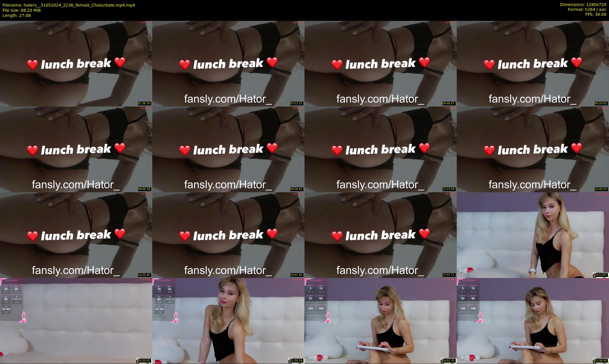 haters_ — 28 minute Chaturbate female cam show recording, 720p, May 31, 2024