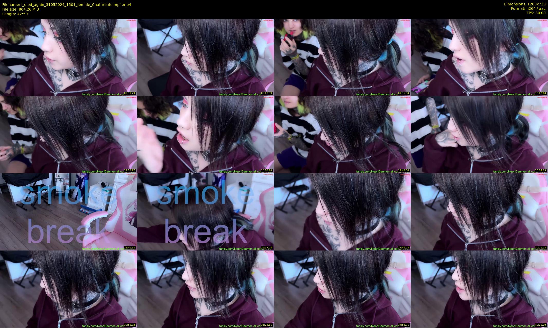 i_died_again — 43 minute Chaturbate female cam show recording, 720p, May 31, 2024