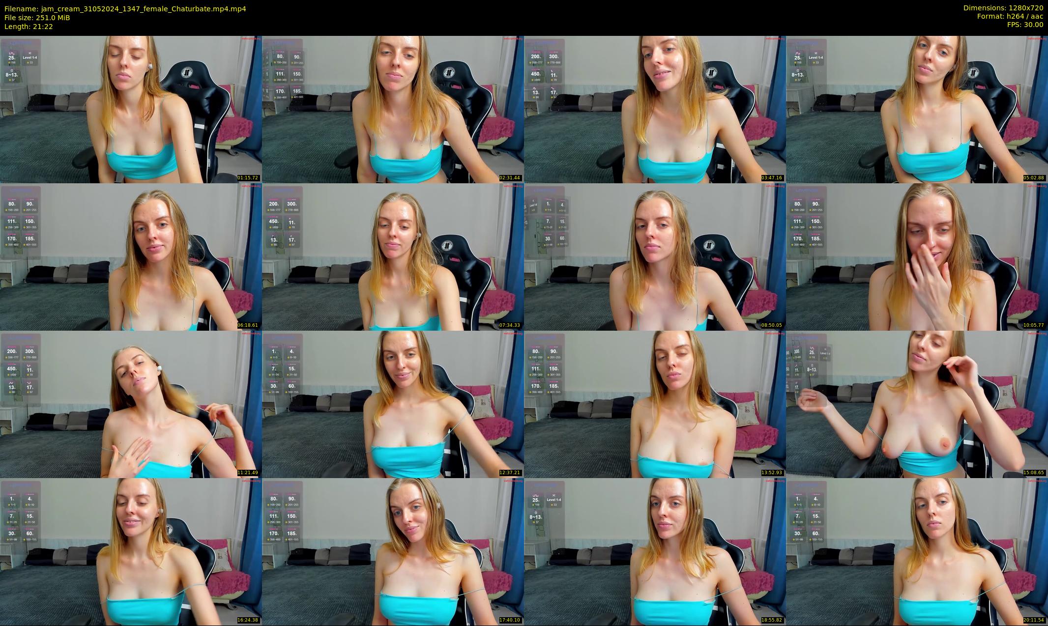 jam_cream — 22 minute Chaturbate female cam show recording, 720p, May 31, 2024