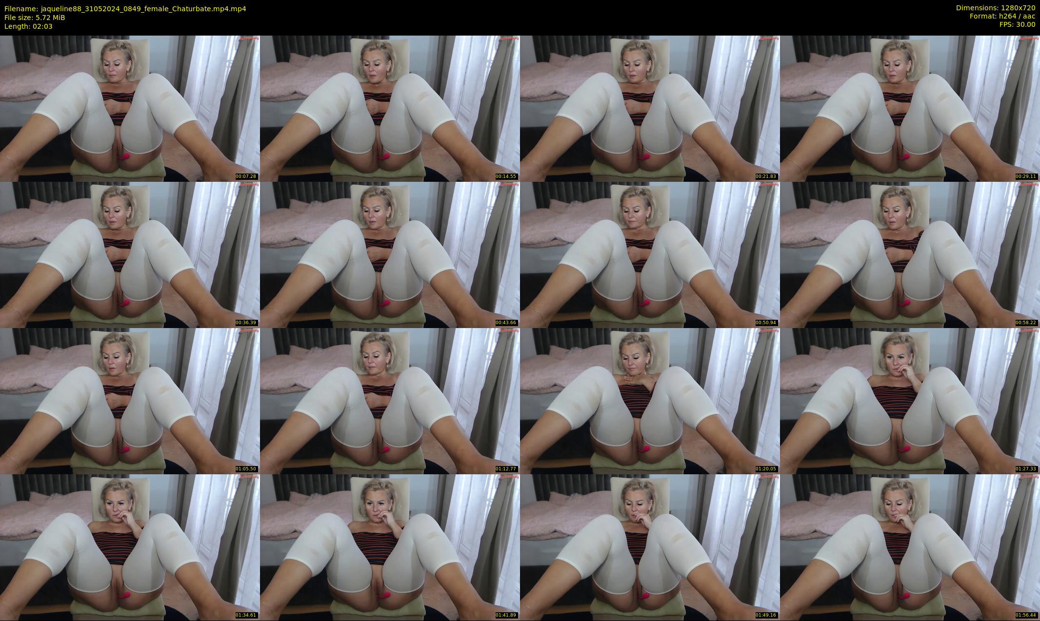 jaqueline88 — 3 minute Chaturbate female cam show recording, 720p, May 31, 2024