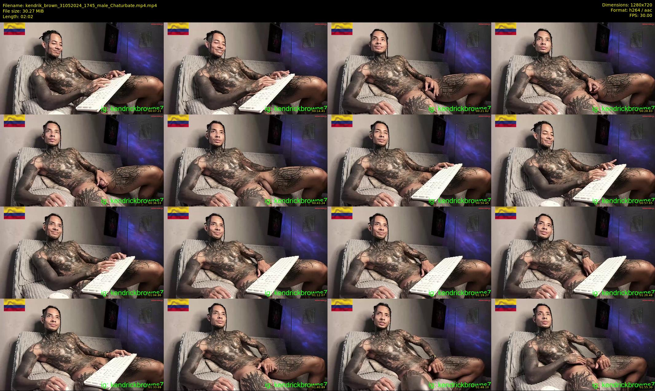 kendrik_brown — 3 minute Chaturbate male cam show recording, 720p, May 31, 2024