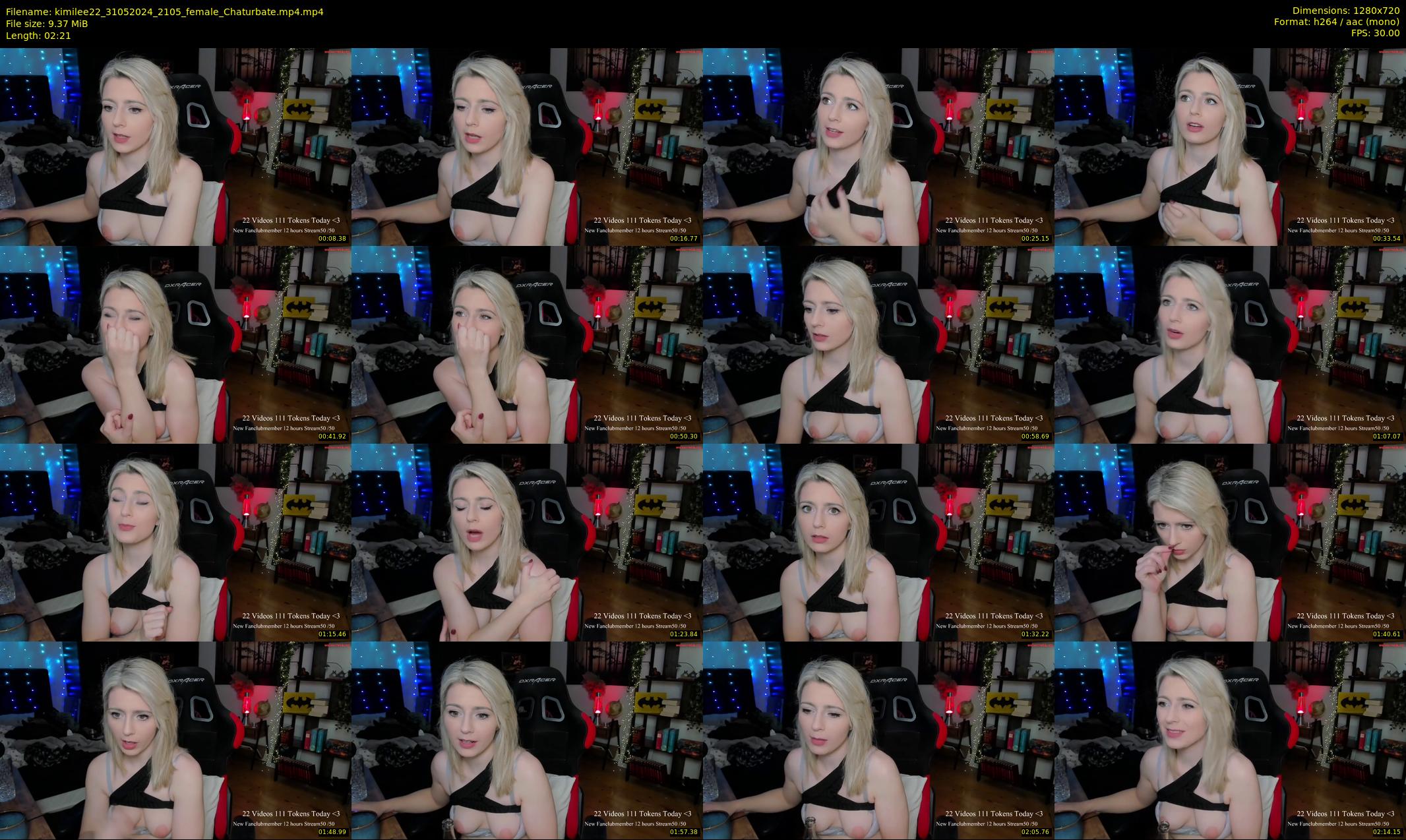 kimilee22 — 3 minute Chaturbate female cam show recording, 720p, May 31, 2024