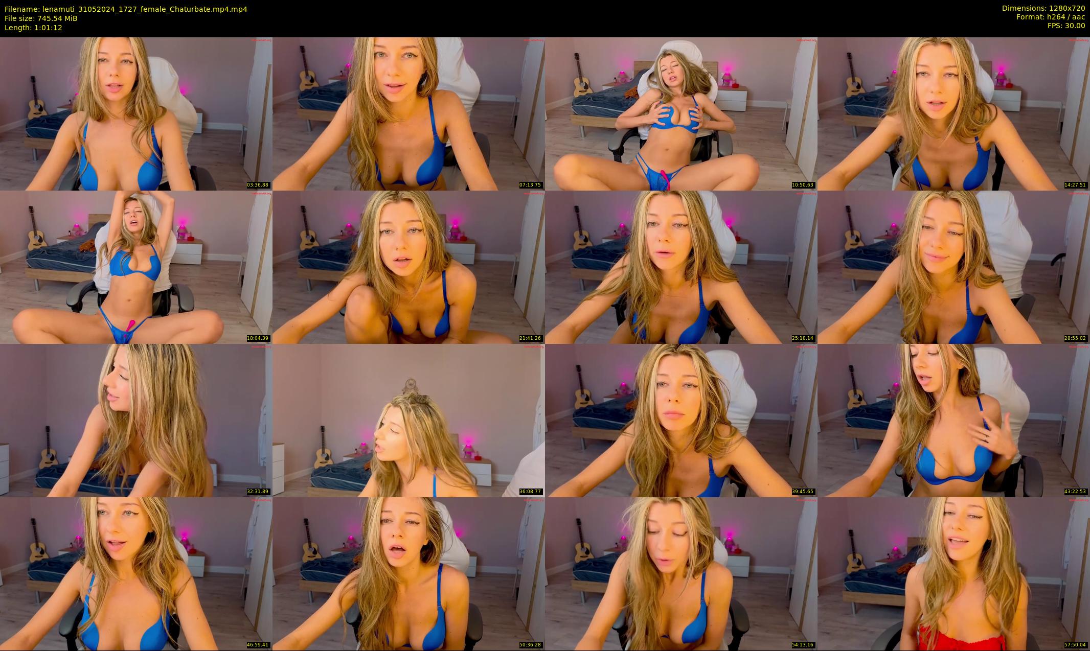 lenamuti — 62 minute Chaturbate female cam show recording, 720p, May 31, 2024