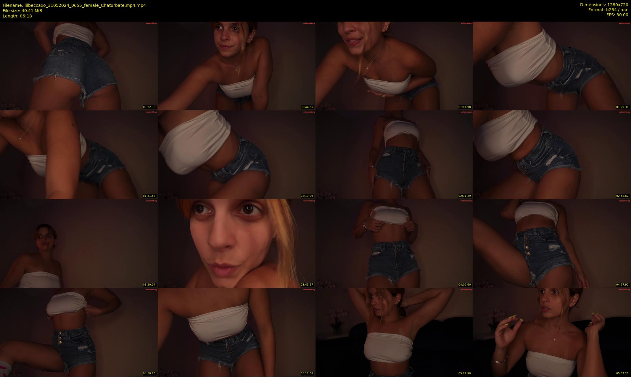 lilbeccaxo — 7 minute Chaturbate female cam show recording, 720p, May 31, 2024