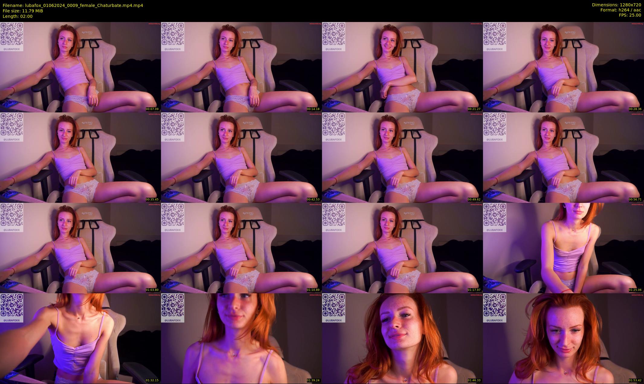 lubafox — 2 minute Chaturbate female cam show recording, 720p, Jun 1, 2024