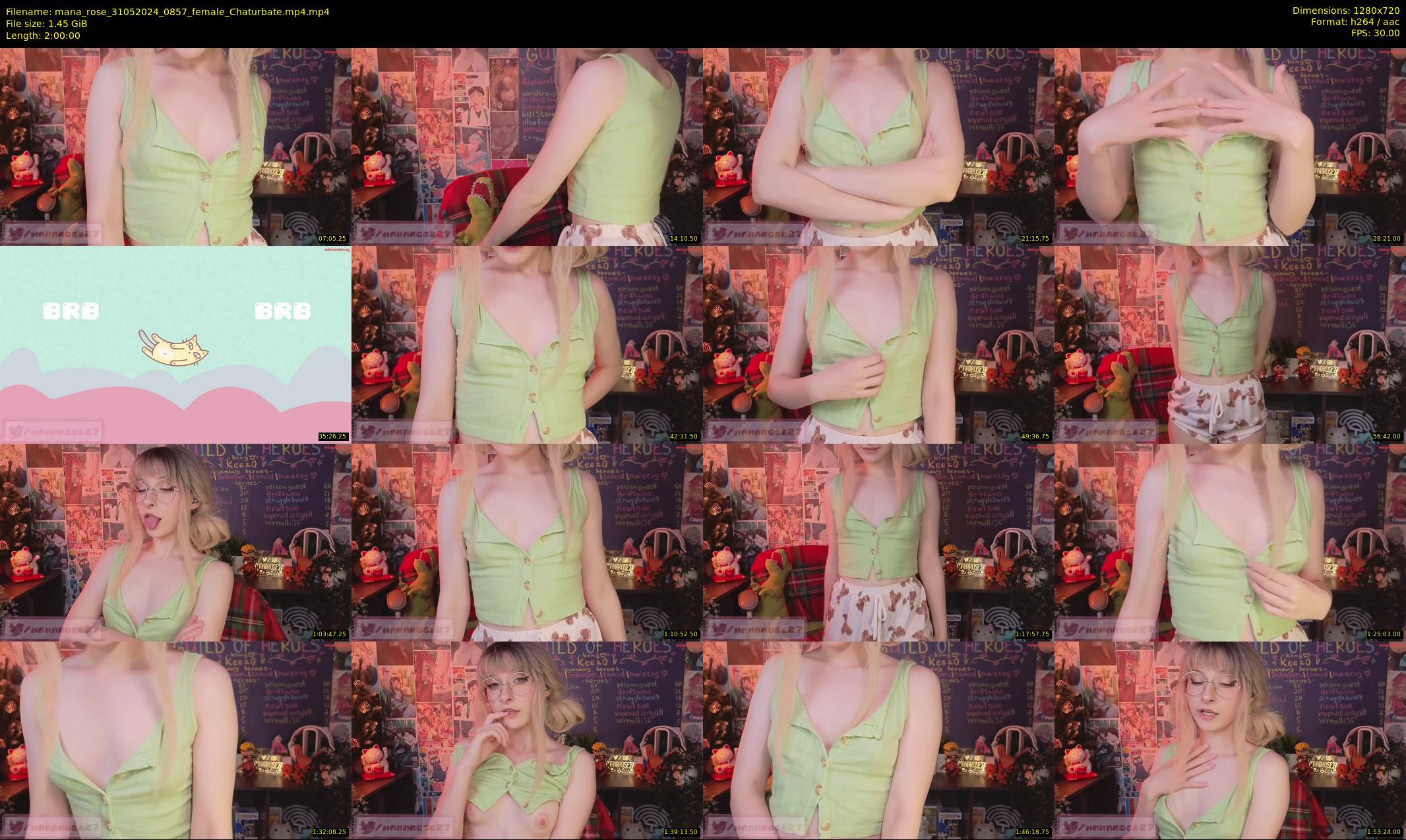 mana_rose — 120 minute Chaturbate female cam show recording, 720p, May 31, 2024