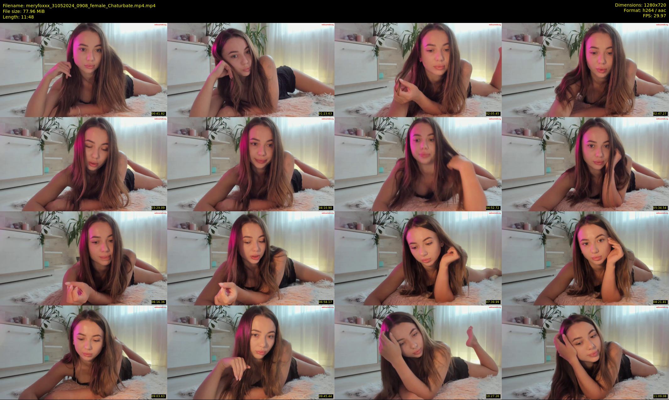 meryfoxxx — 12 minute Chaturbate female cam show recording, 720p, May 31, 2024