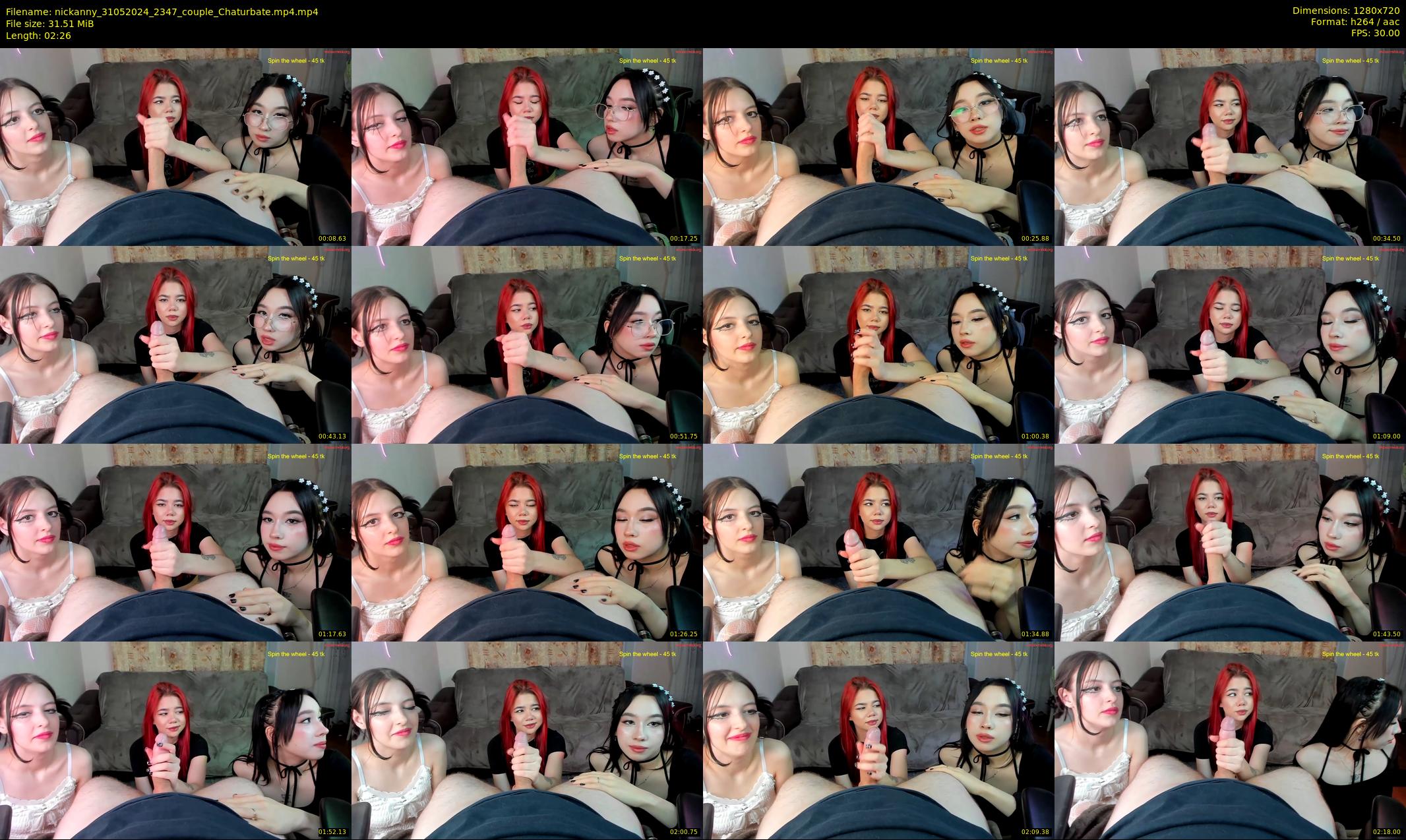 nickanny — 3 minute Chaturbate couple cam show recording, 720p, May 31, 2024