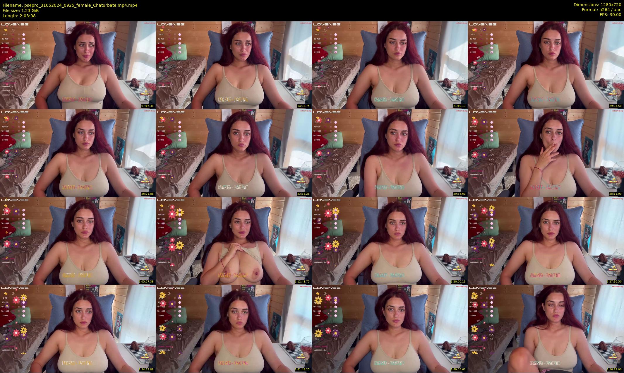 ps4pro — 124 minute Chaturbate female cam show recording, 720p, May 31, 2024