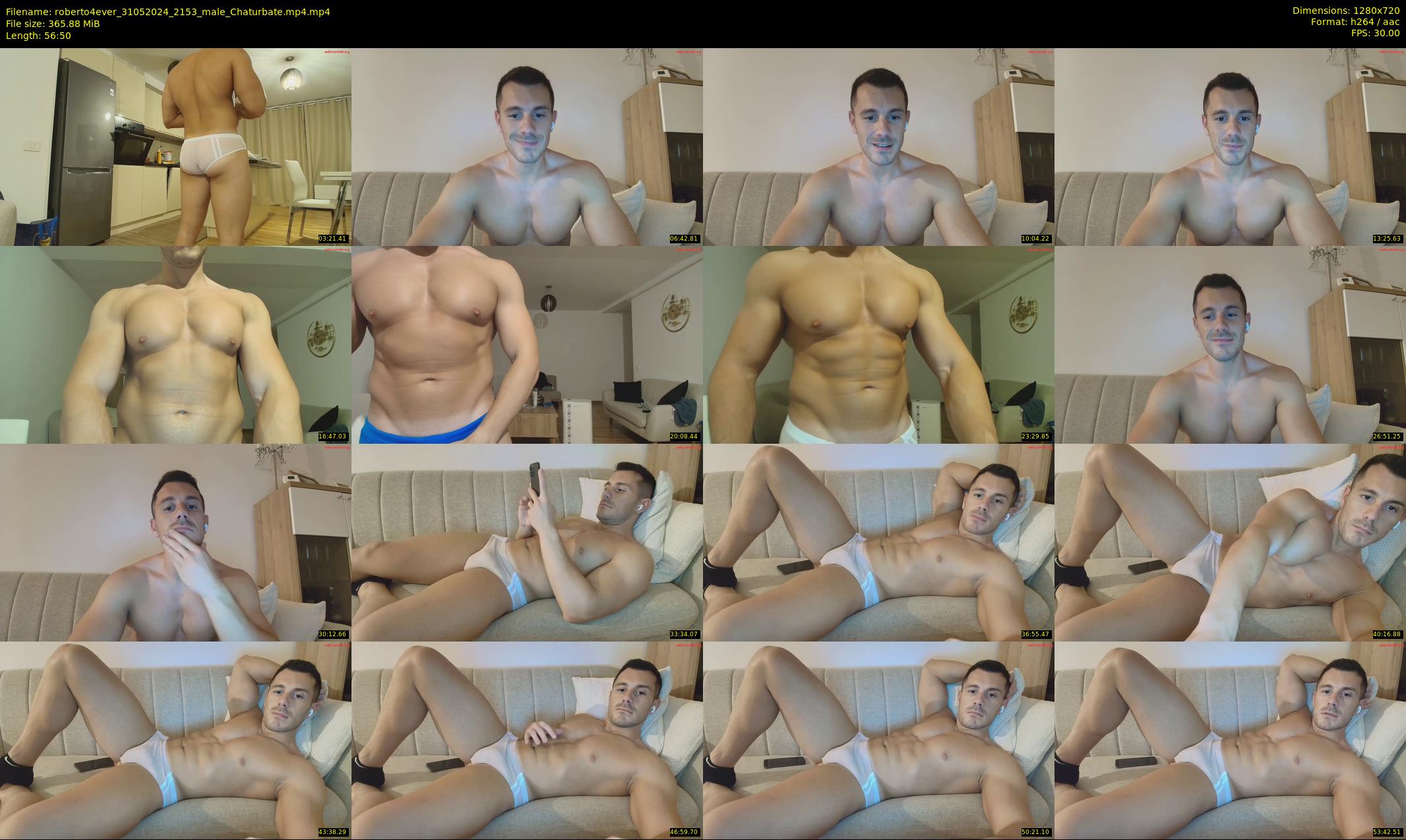 roberto4ever — 57 minute Chaturbate male cam show recording, 720p, May 31, 2024