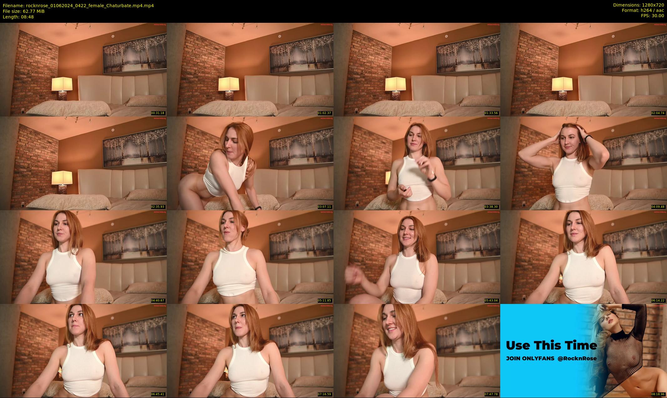 rocknrose — 9 minute Chaturbate female cam show recording, 720p, Jun 1, 2024
