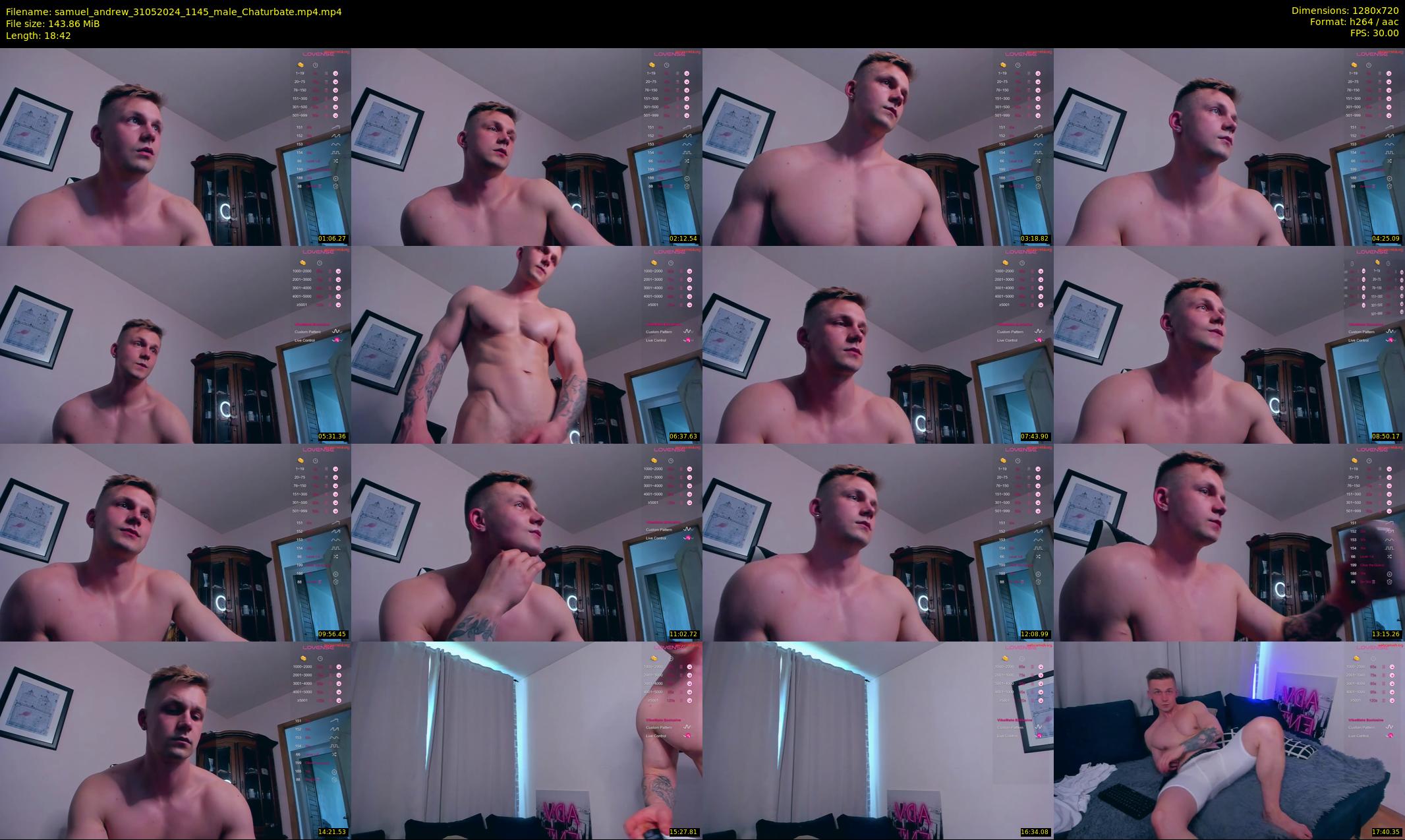 samuel_andrew — 19 minute Chaturbate male cam show recording, 720p, May 31, 2024