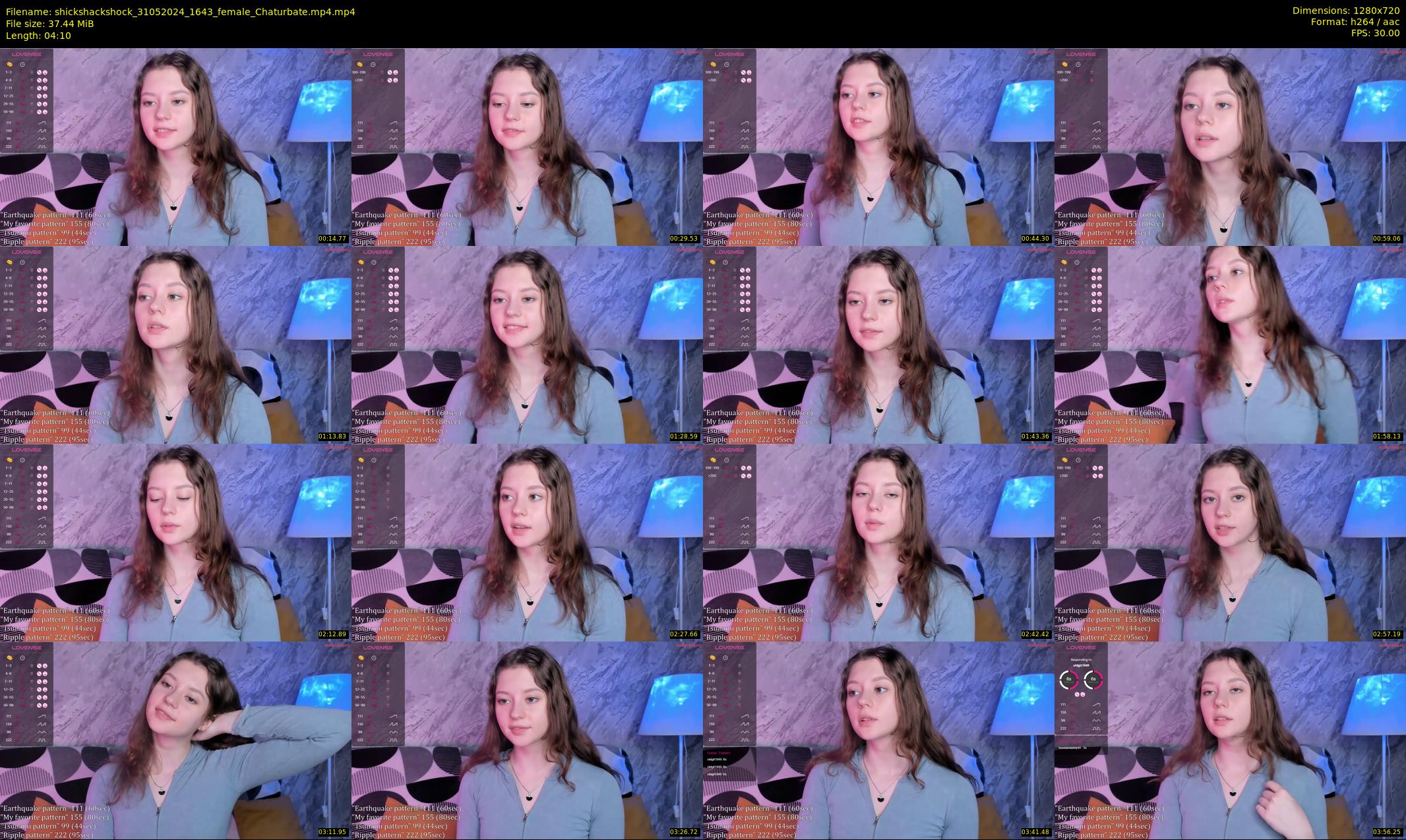 shickshackshock — 5 minute Chaturbate female cam show recording, 720p, May 31, 2024