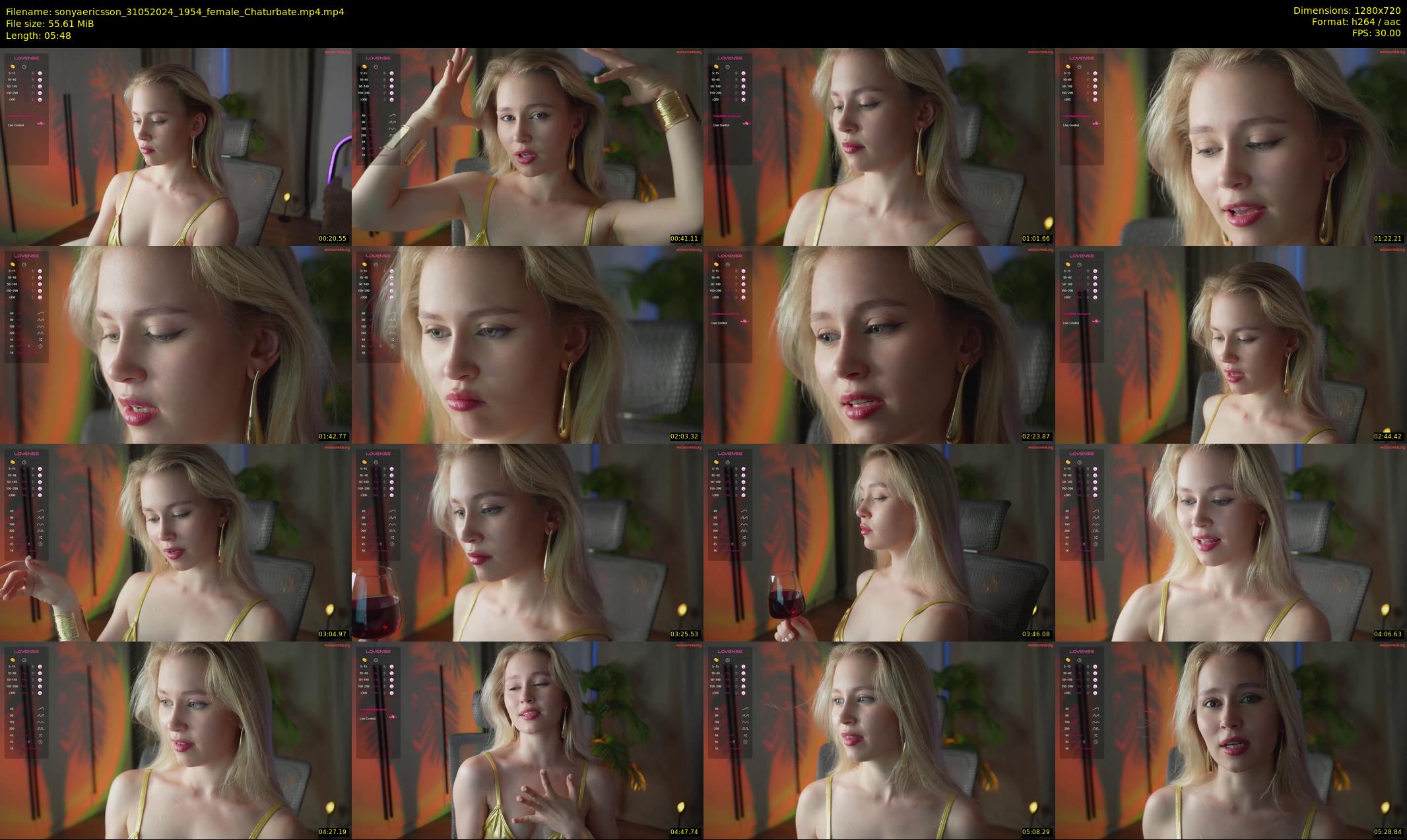 sonyaericsson — 6 minute Chaturbate female cam show recording, 720p, May 31, 2024