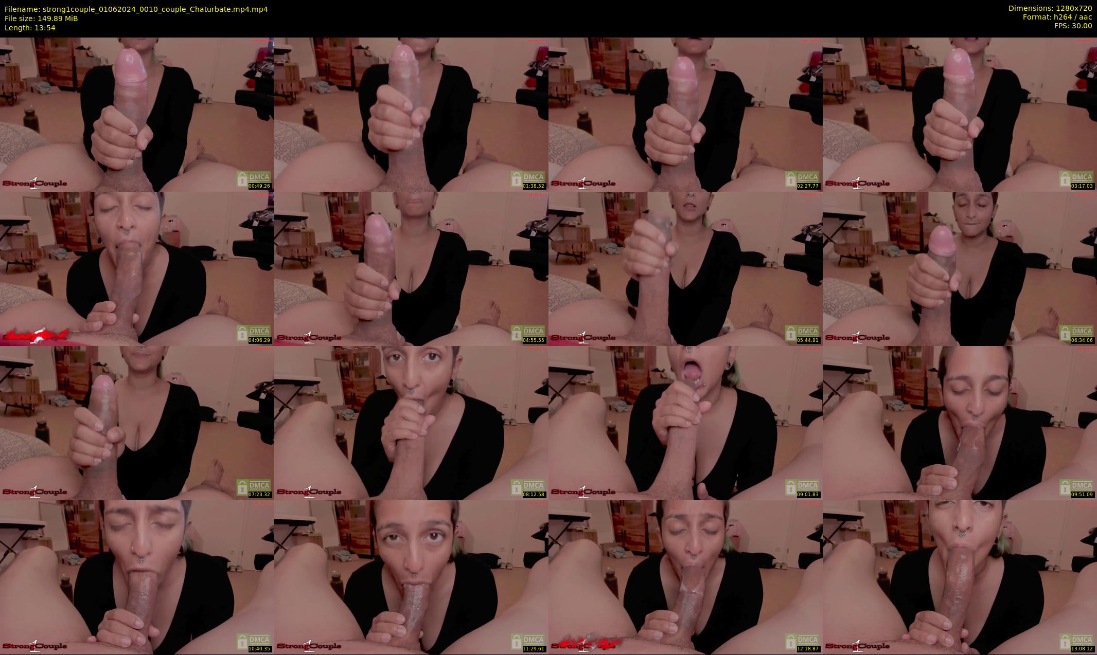 strong1couple — 14 minute Chaturbate couple cam show recording, 720p, Jun 1, 2024