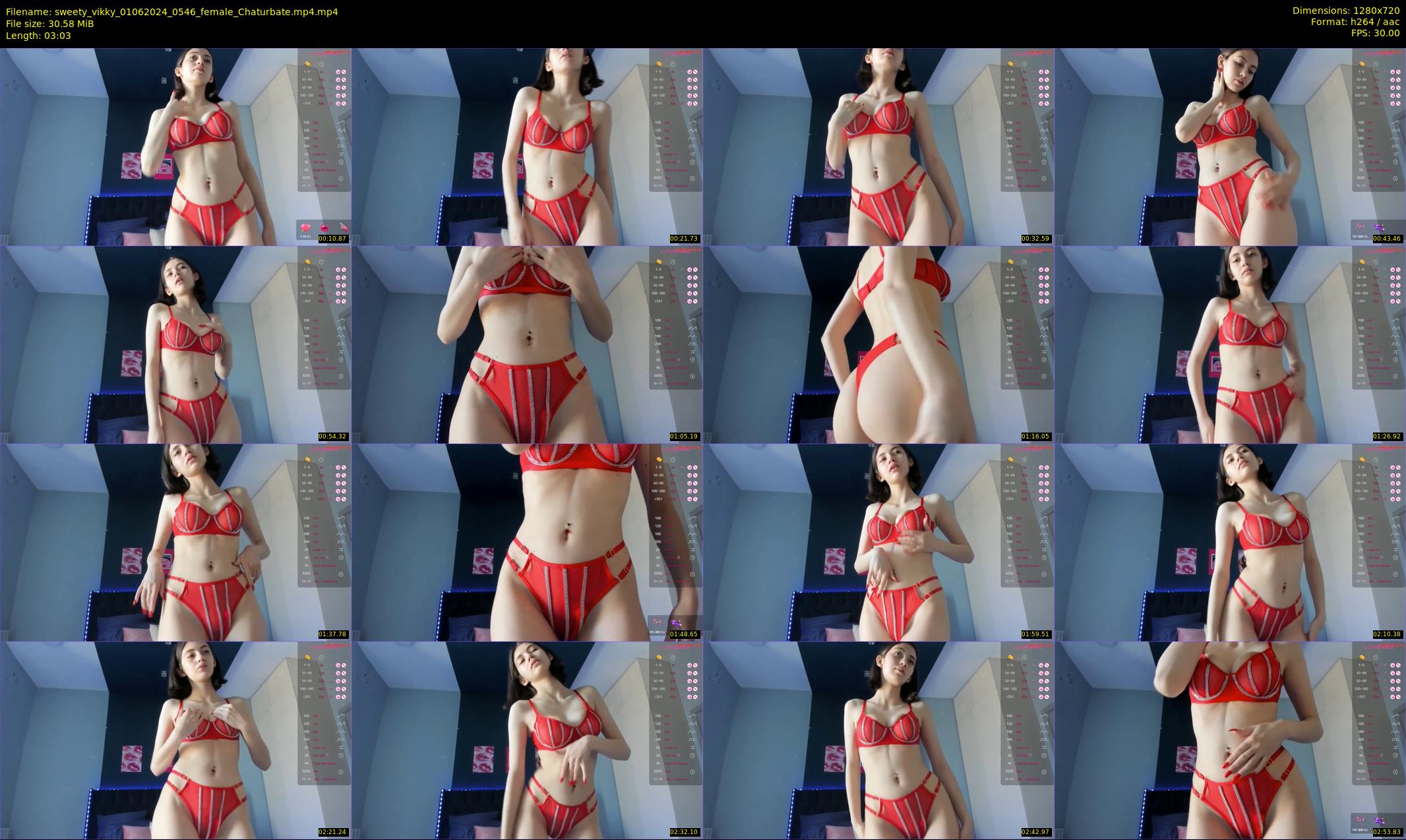 sweety_vikky — 4 minute Chaturbate female cam show recording, 720p, Jun 1, 2024