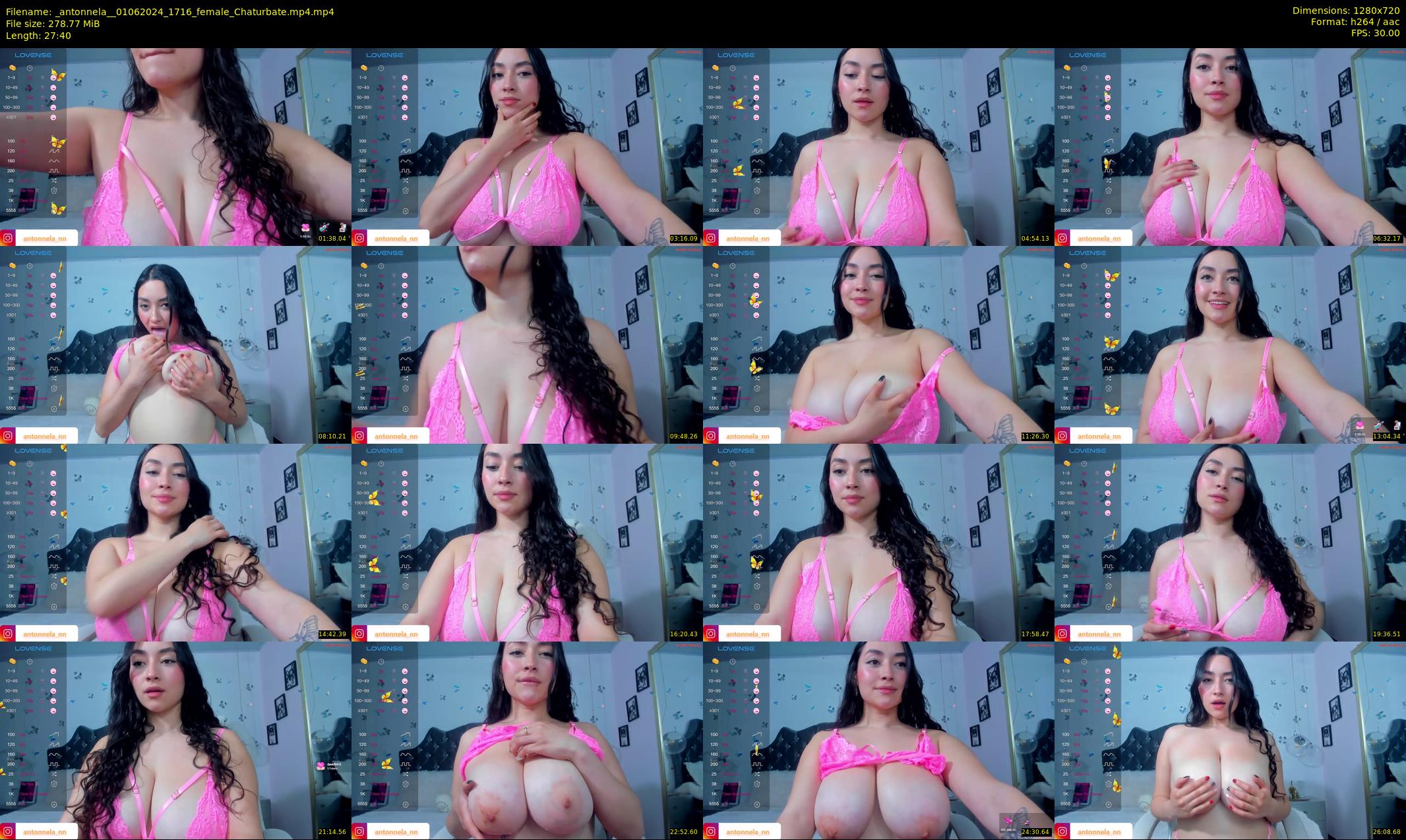 _antonnela_ — 28 minute Chaturbate female cam show recording, 720p, Jun 1, 2024