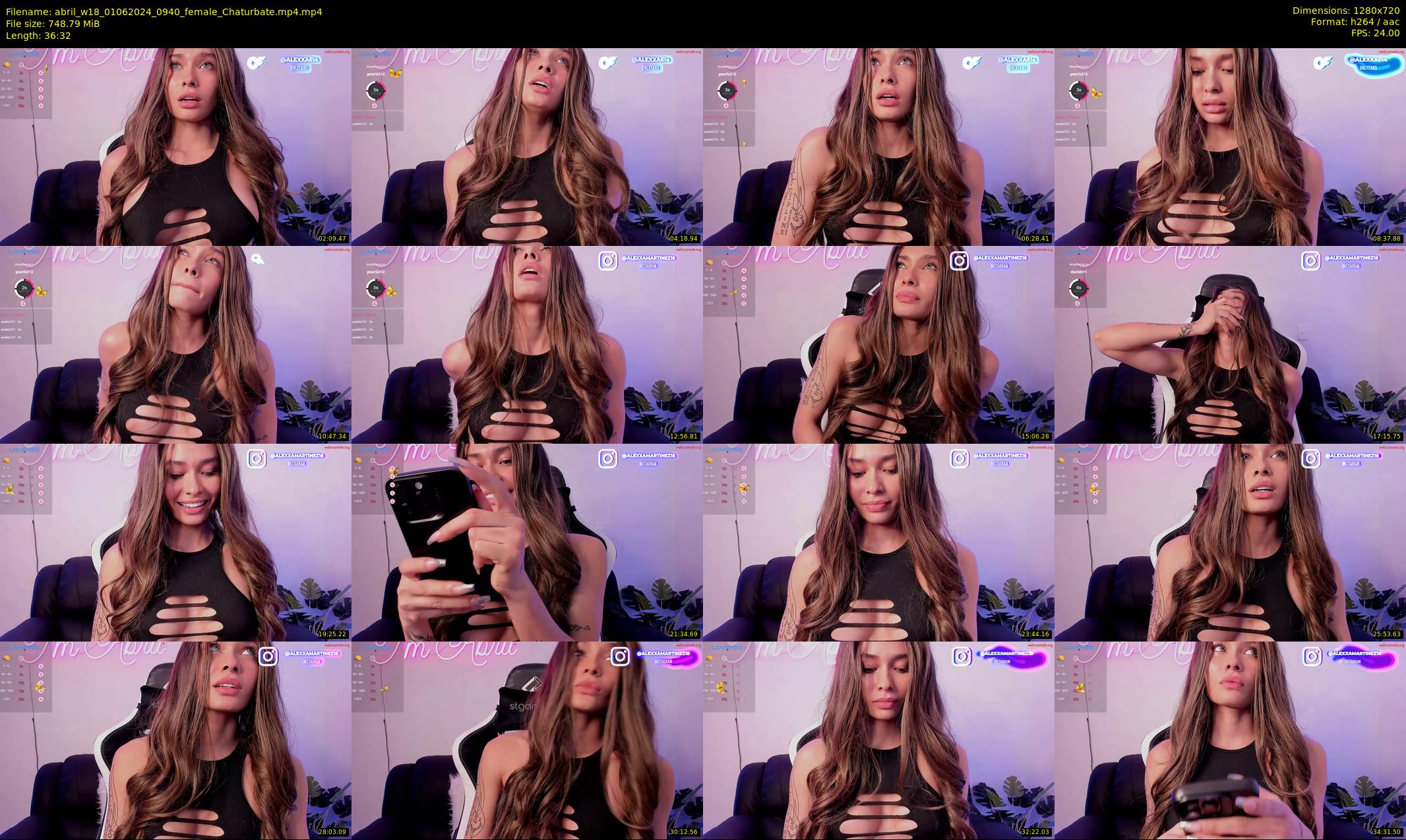 abril_w18 — 37 minute Chaturbate female cam show recording, 720p, Jun 1, 2024