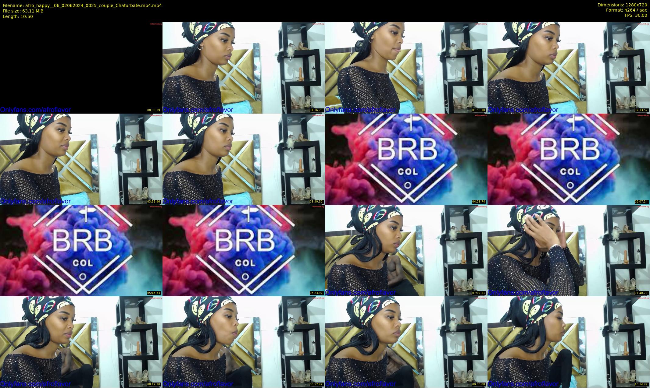 afro_happy__06 — 11 minute Chaturbate couple cam show recording, 720p, Jun 2, 2024