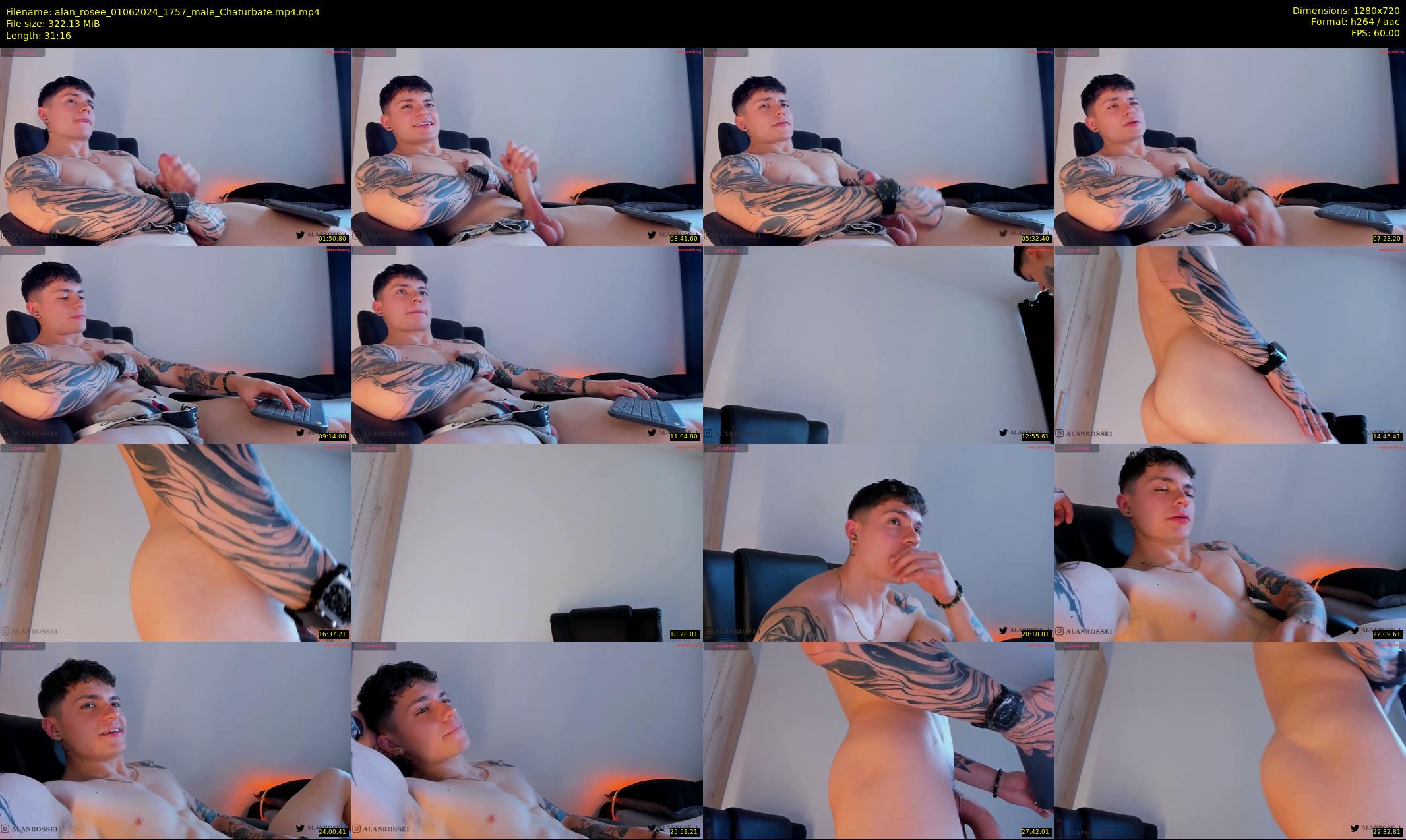 alan_rosee — 32 minute Chaturbate male cam show recording, 720p, Jun 1, 2024