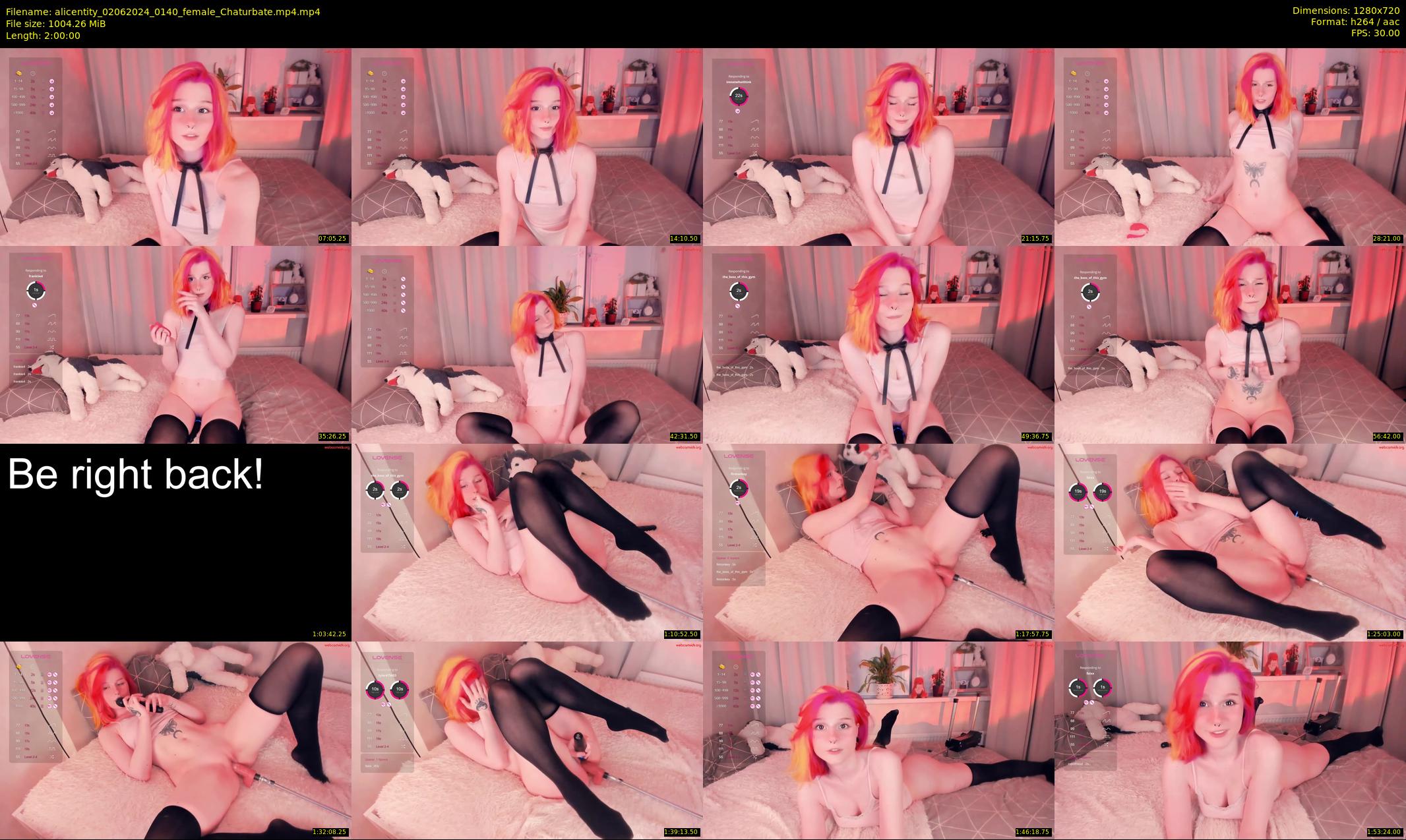 alicentity — 120 minute Chaturbate female cam show recording, 720p, Jun 2, 2024