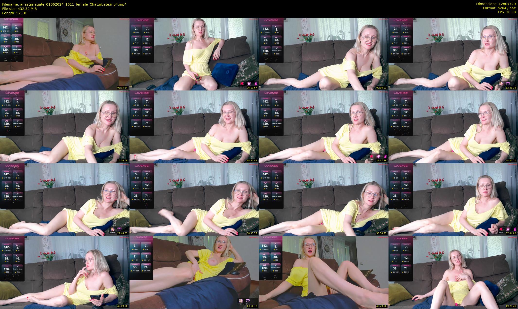 anastasiagate — 53 minute Chaturbate female cam show recording, 720p, Jun 1, 2024