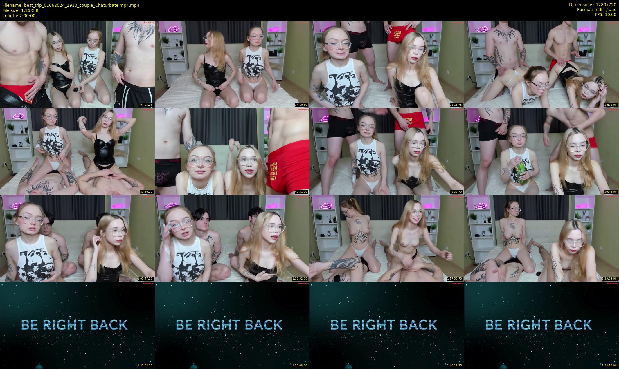 best_trip — 120 minute Chaturbate couple cam show recording, 720p, Jun 1, 2024